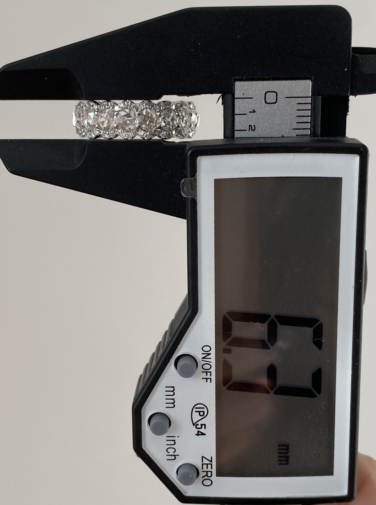 18K Rose Cut Diamond Band