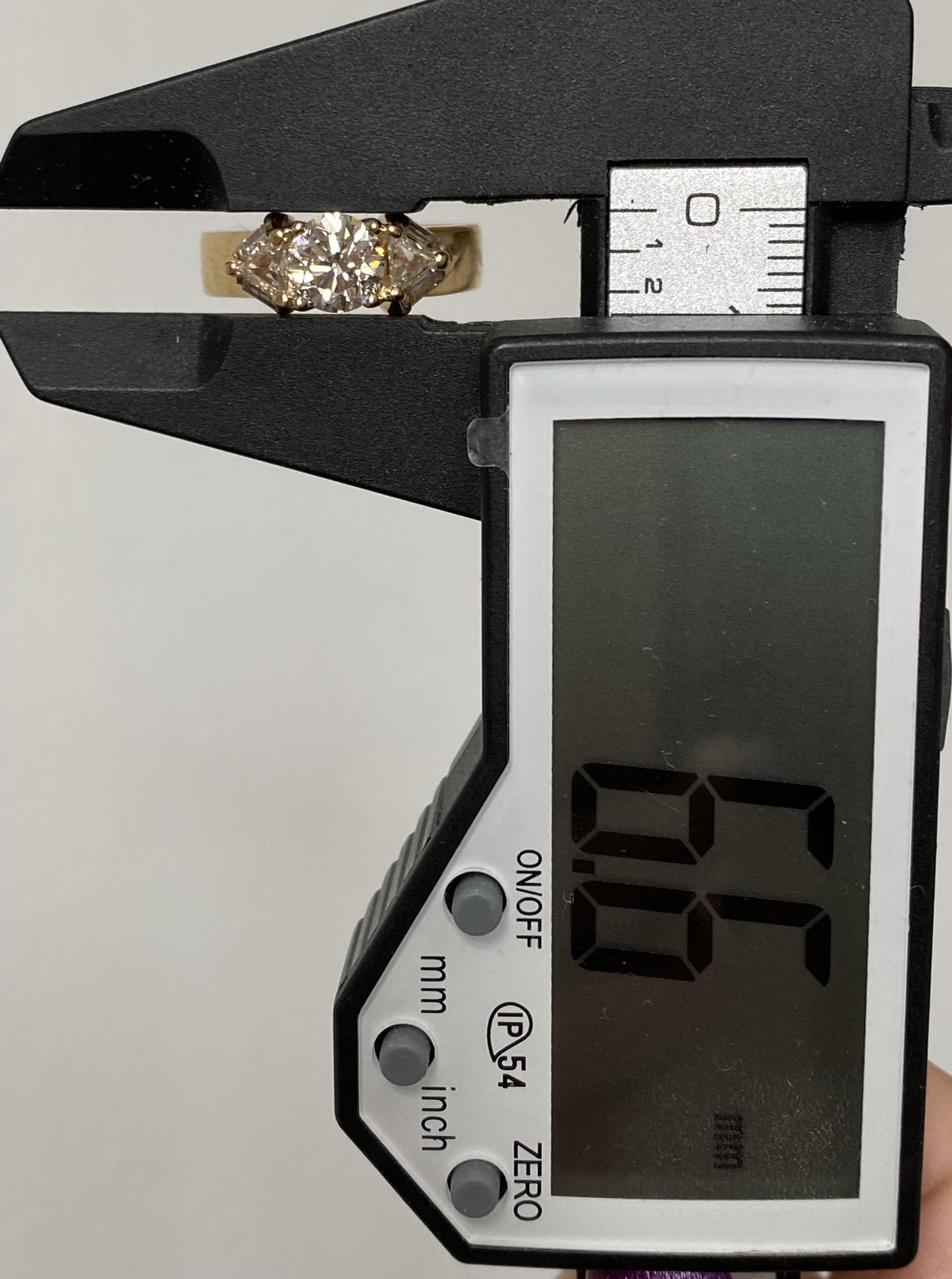 Brilliant and Trillion Cut Diamond Band.
