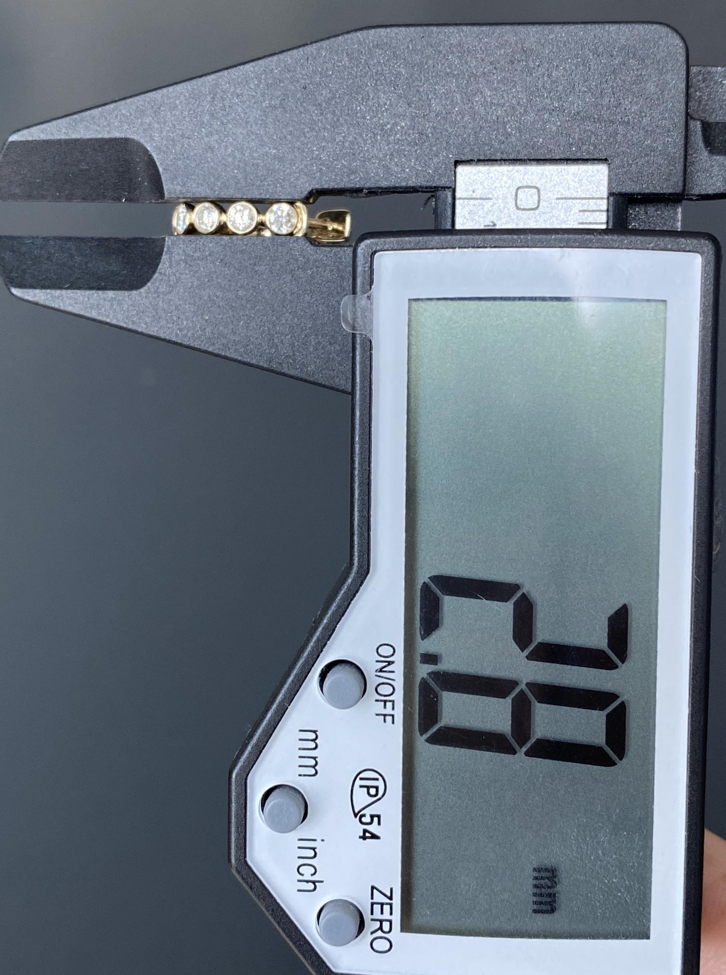 14K Bezel Diamond Hoops