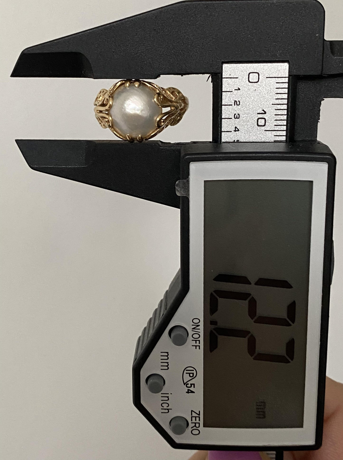 Vintage Pearl Butterfly Ring for Nastasia