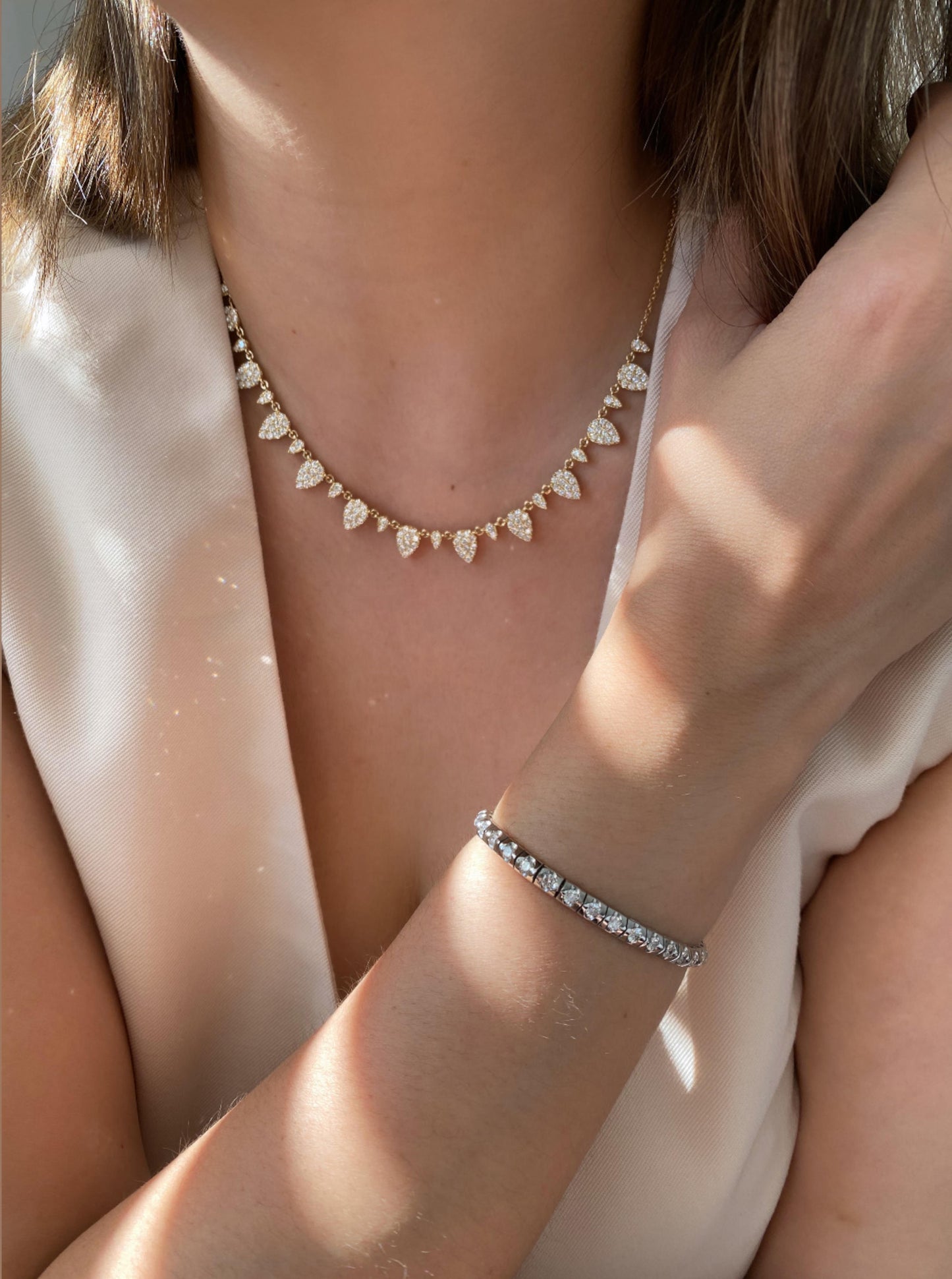 Pear Drop Diamond necklace