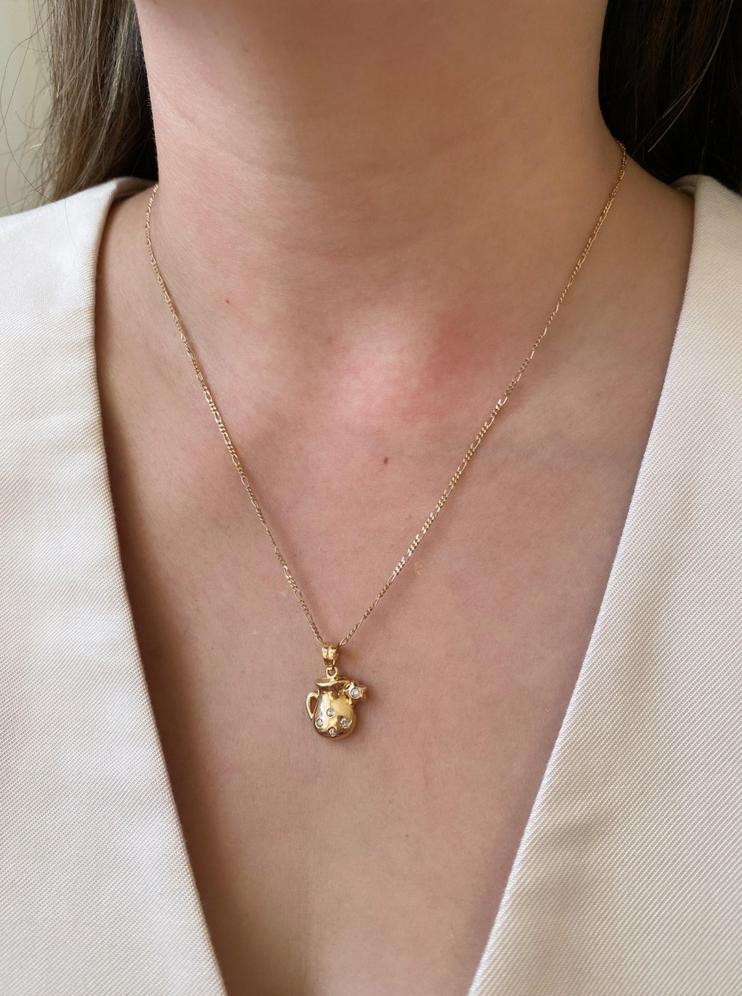 Celestial Water Pitcher Charm Necklace