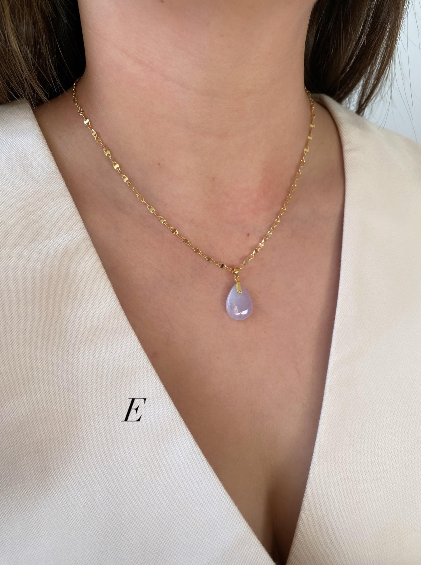 Lavender Jade Charm