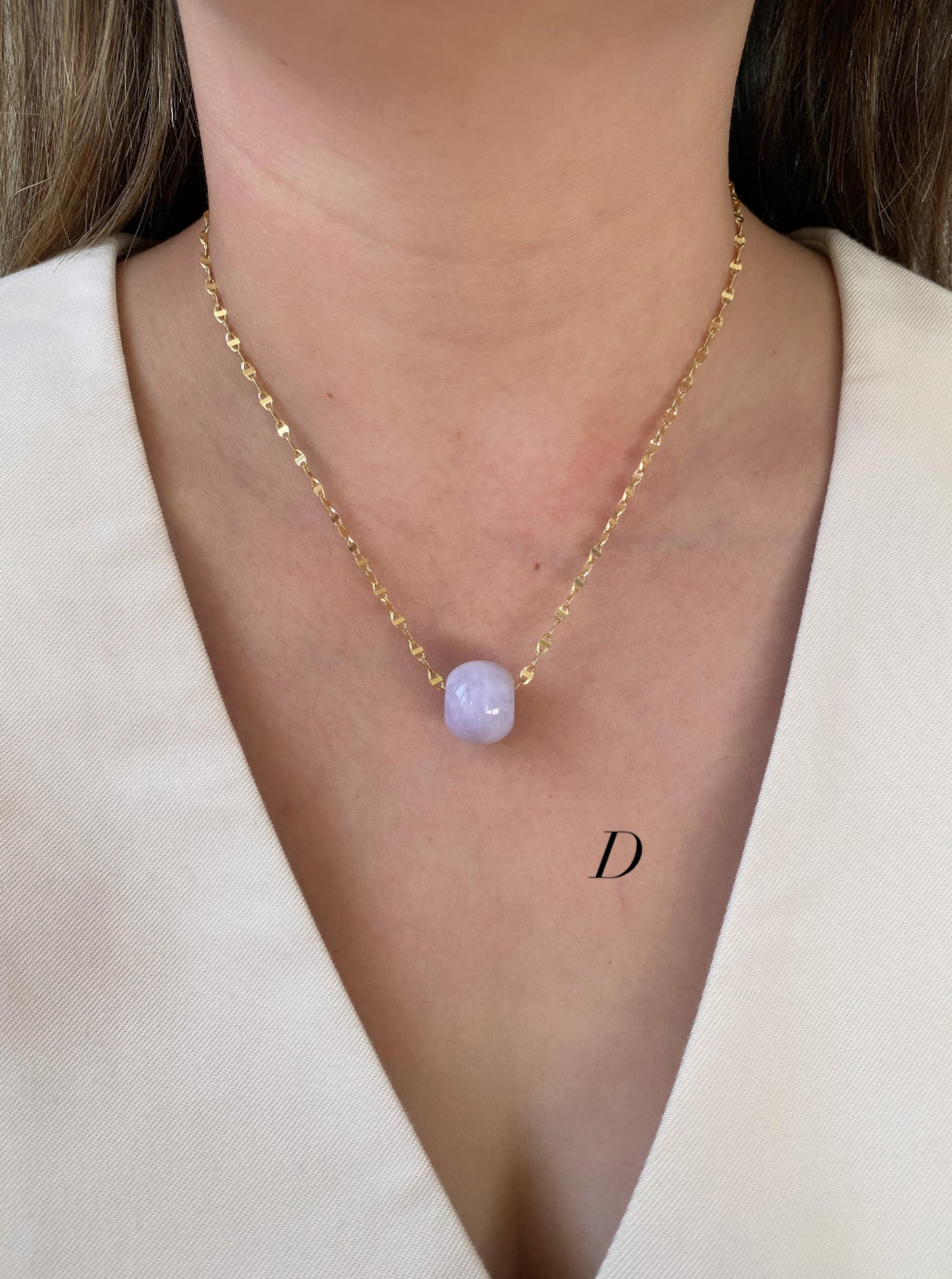 Lavender Jade Charm