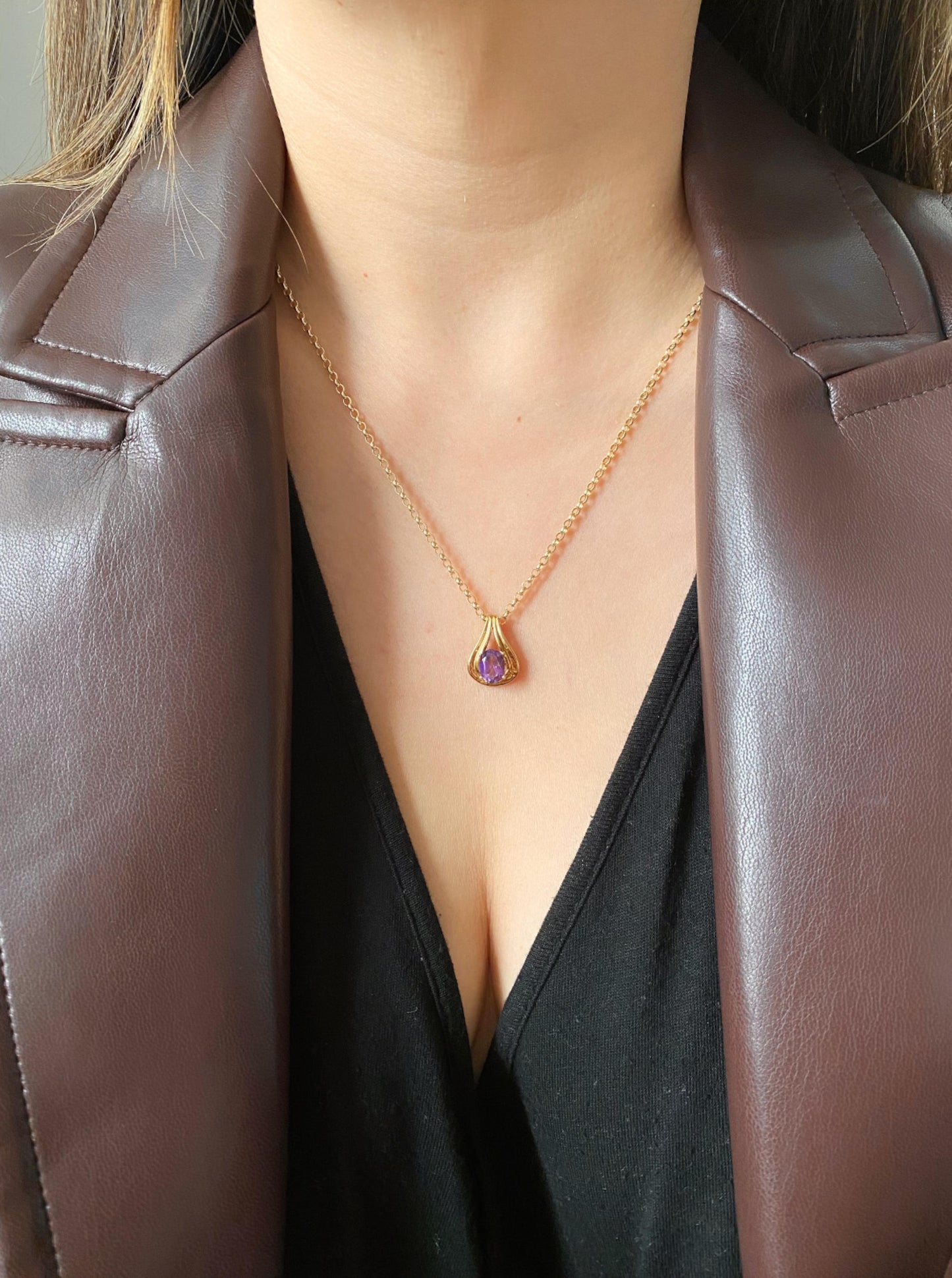 Vintage Amethyst Pendant