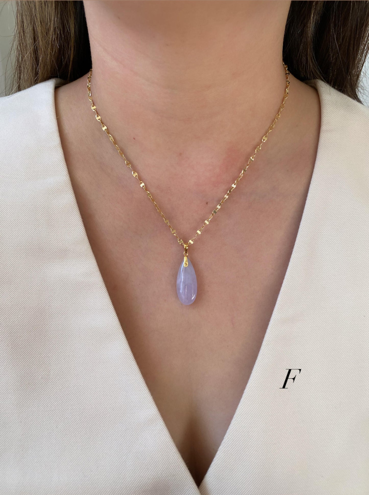 Lavender Jade Charm