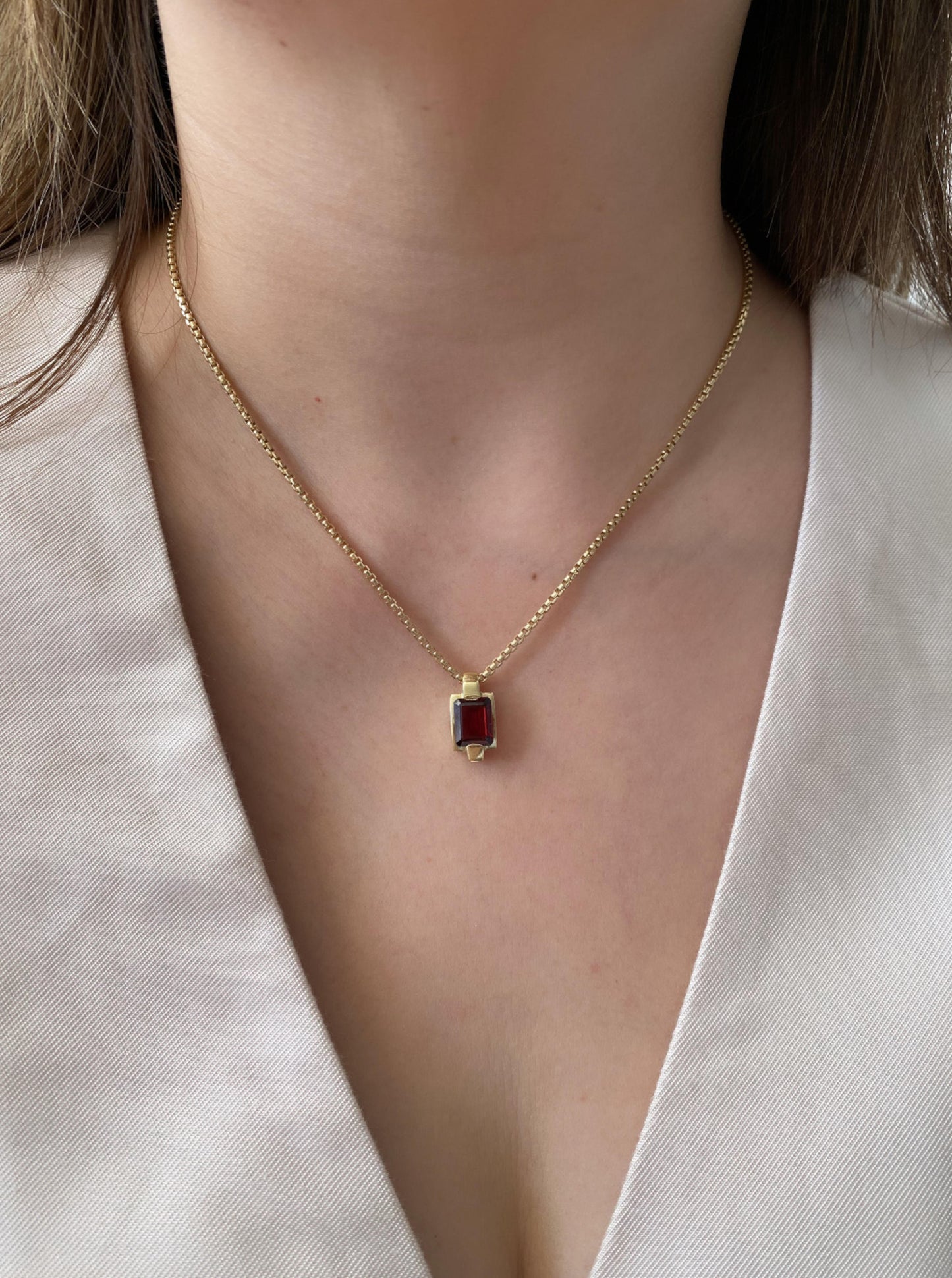 Vintage Garnet Pendant