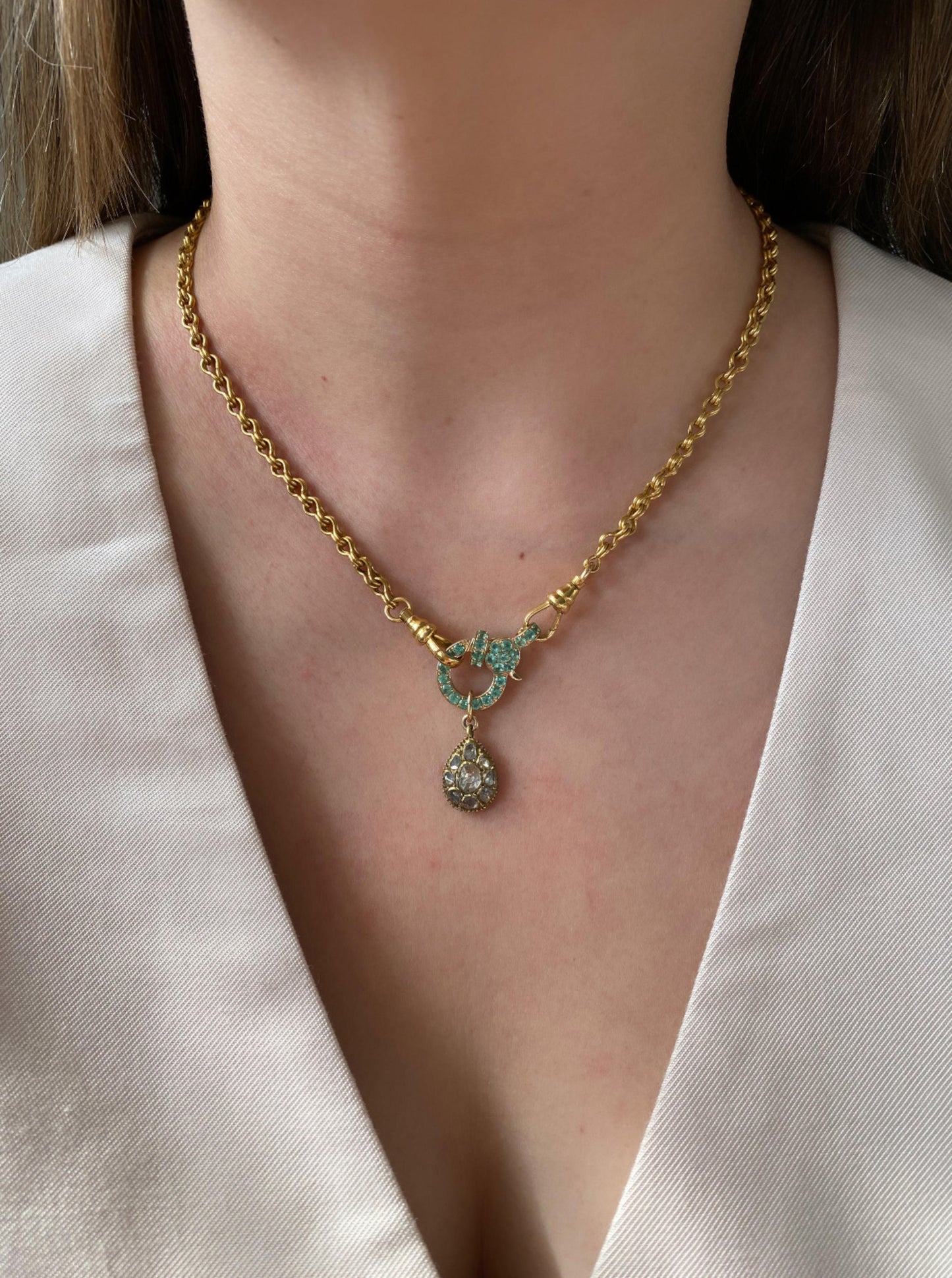 Emerald Lobster Clasp