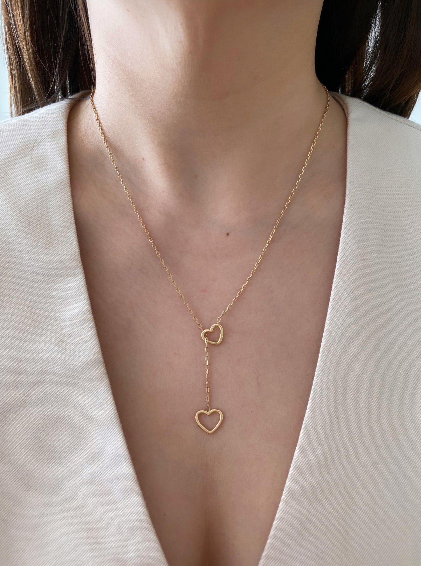 Heart Lariat Necklace