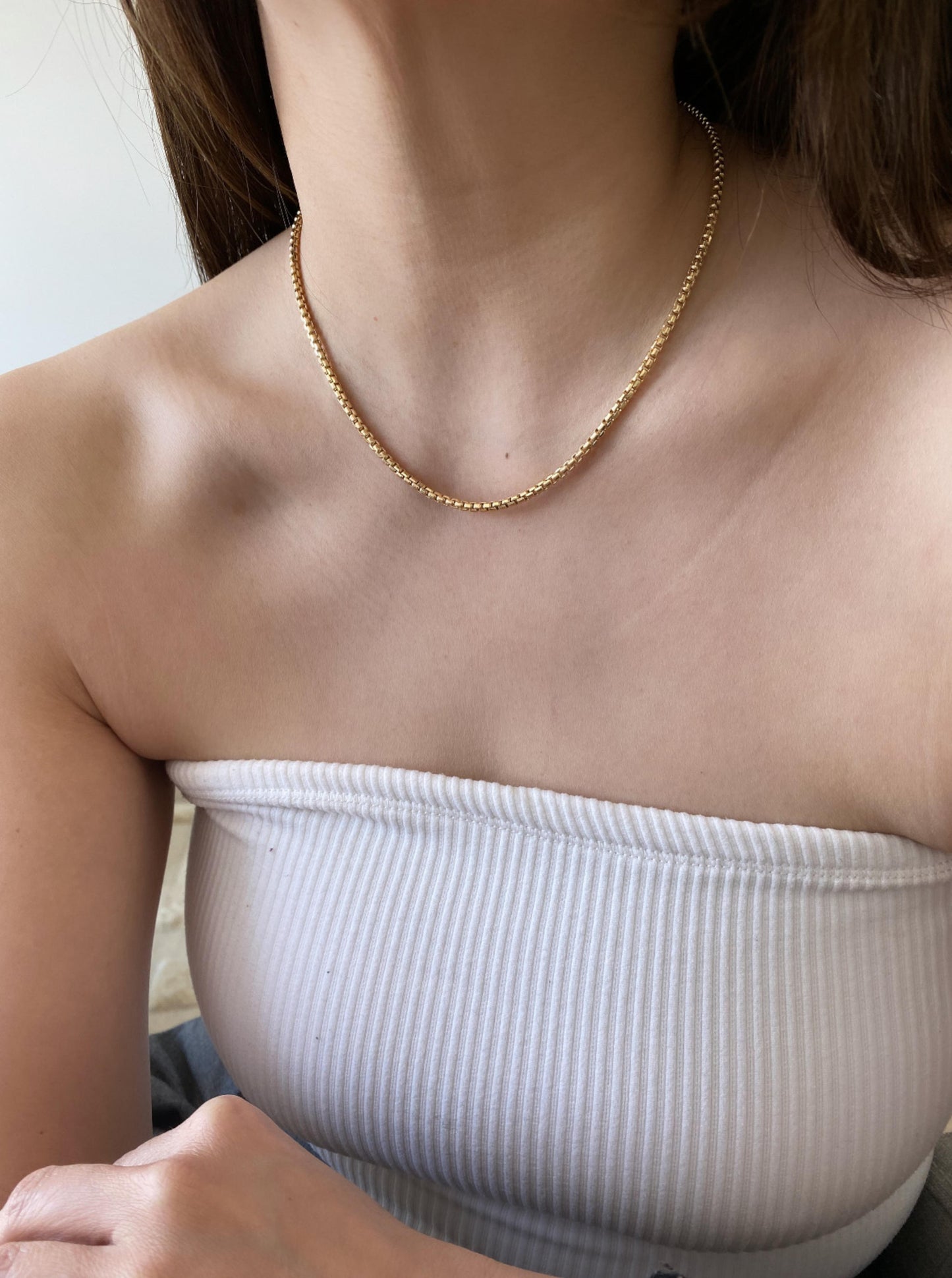 16" Round Box Chain (2.5mm)