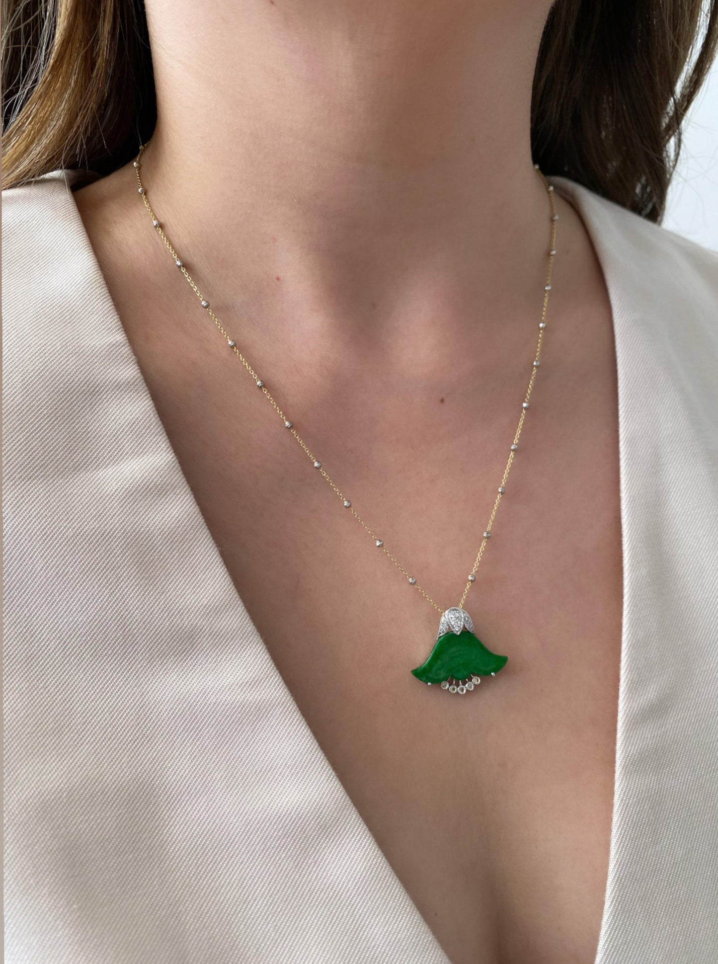 Water Chestnut Jade Pendant