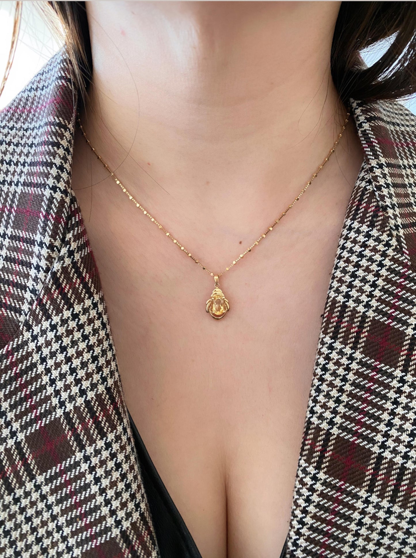 Vintage Citrine Charm