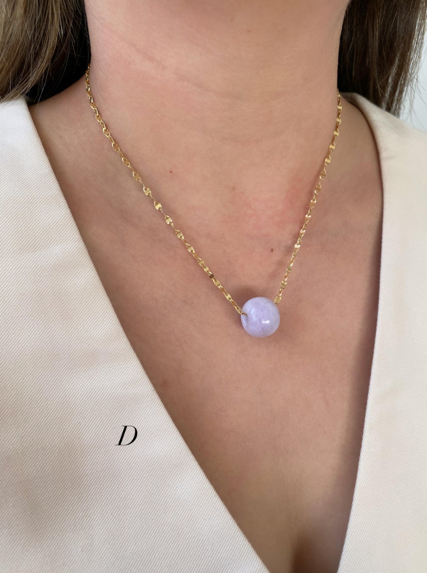 Lavender Jade Charm