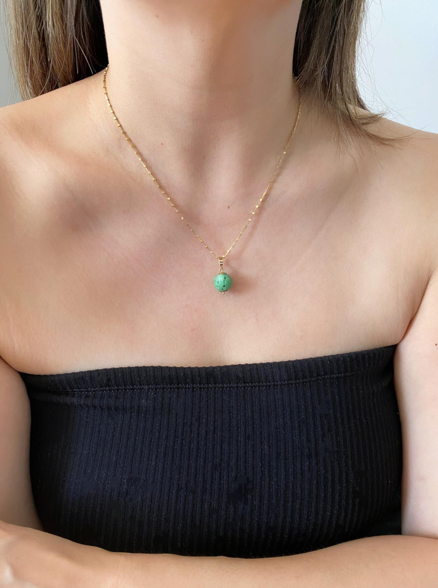 Vintage Carved Ball Charm