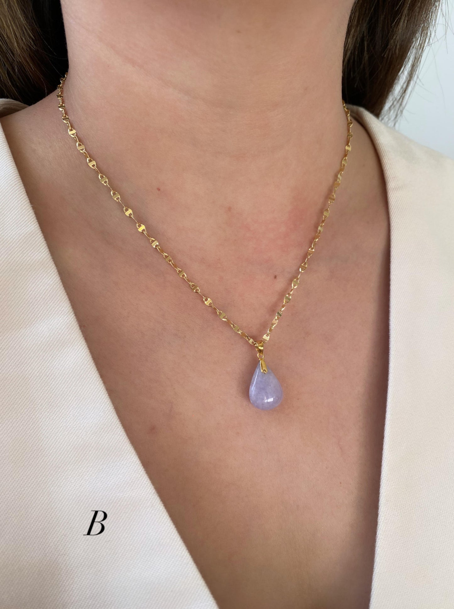 Lavender Jade Charm