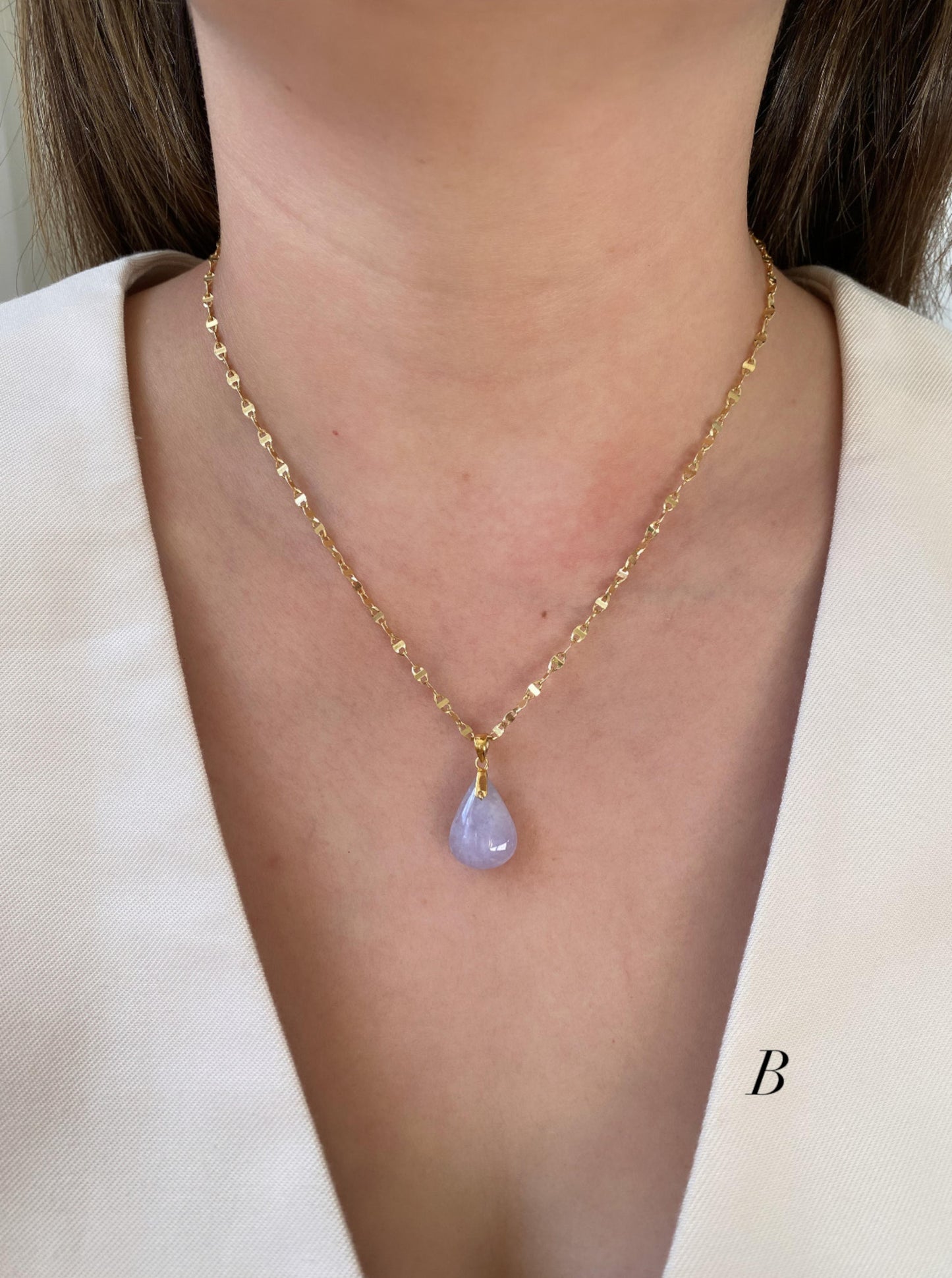 Lavender Jade Charm