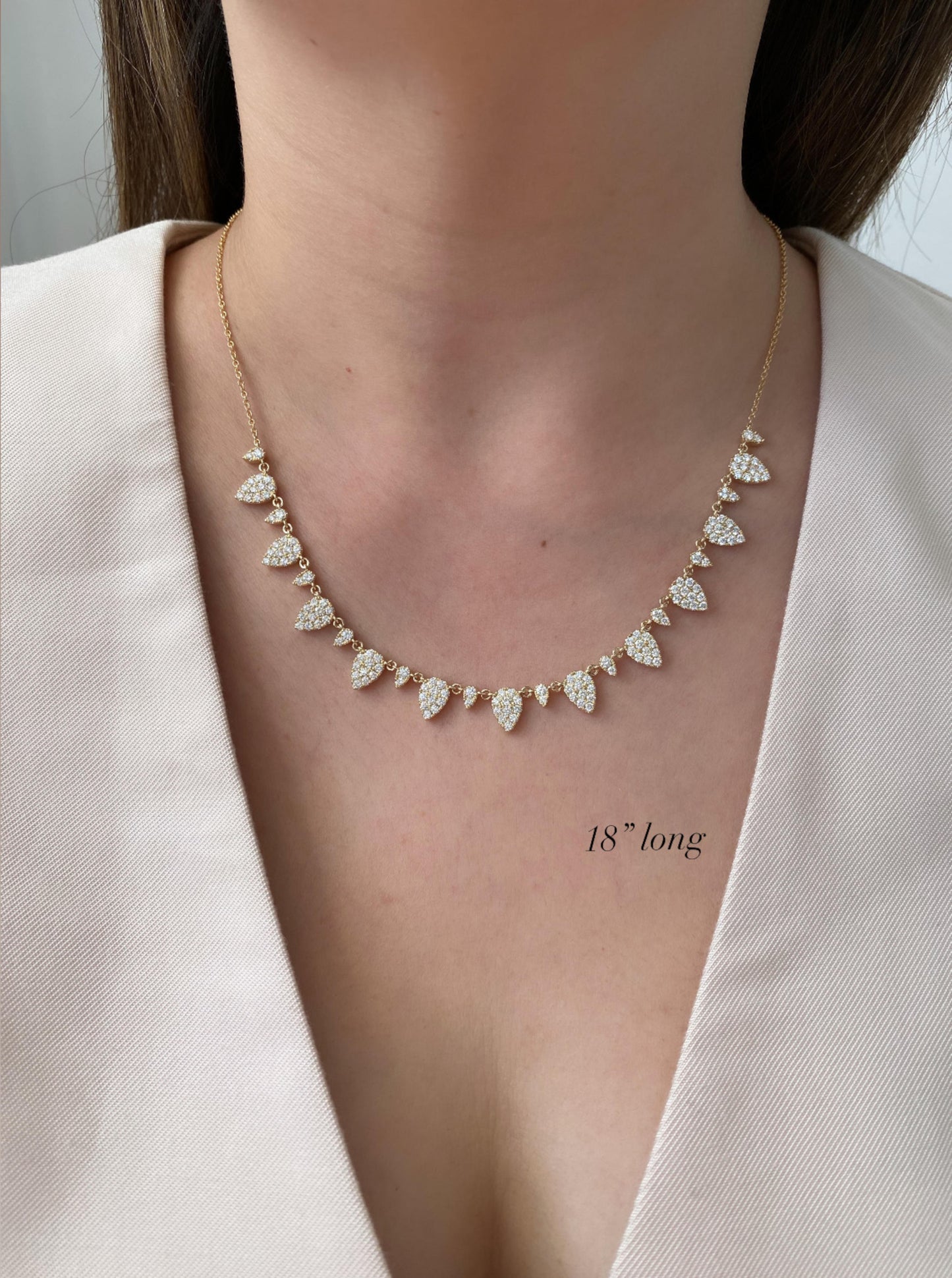 Pear Drop Diamond necklace