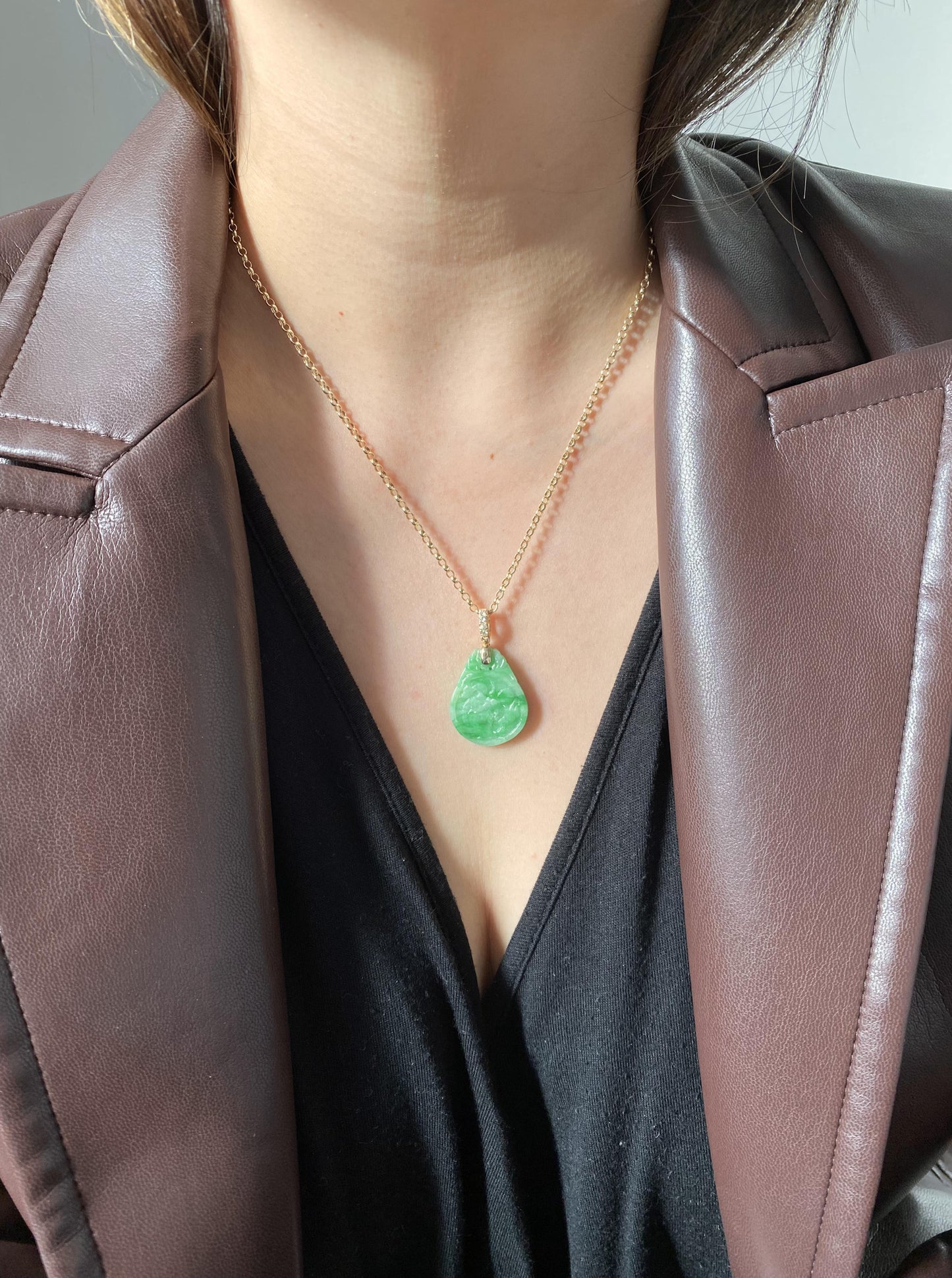 Dragon & Phoenix Jade Pendant