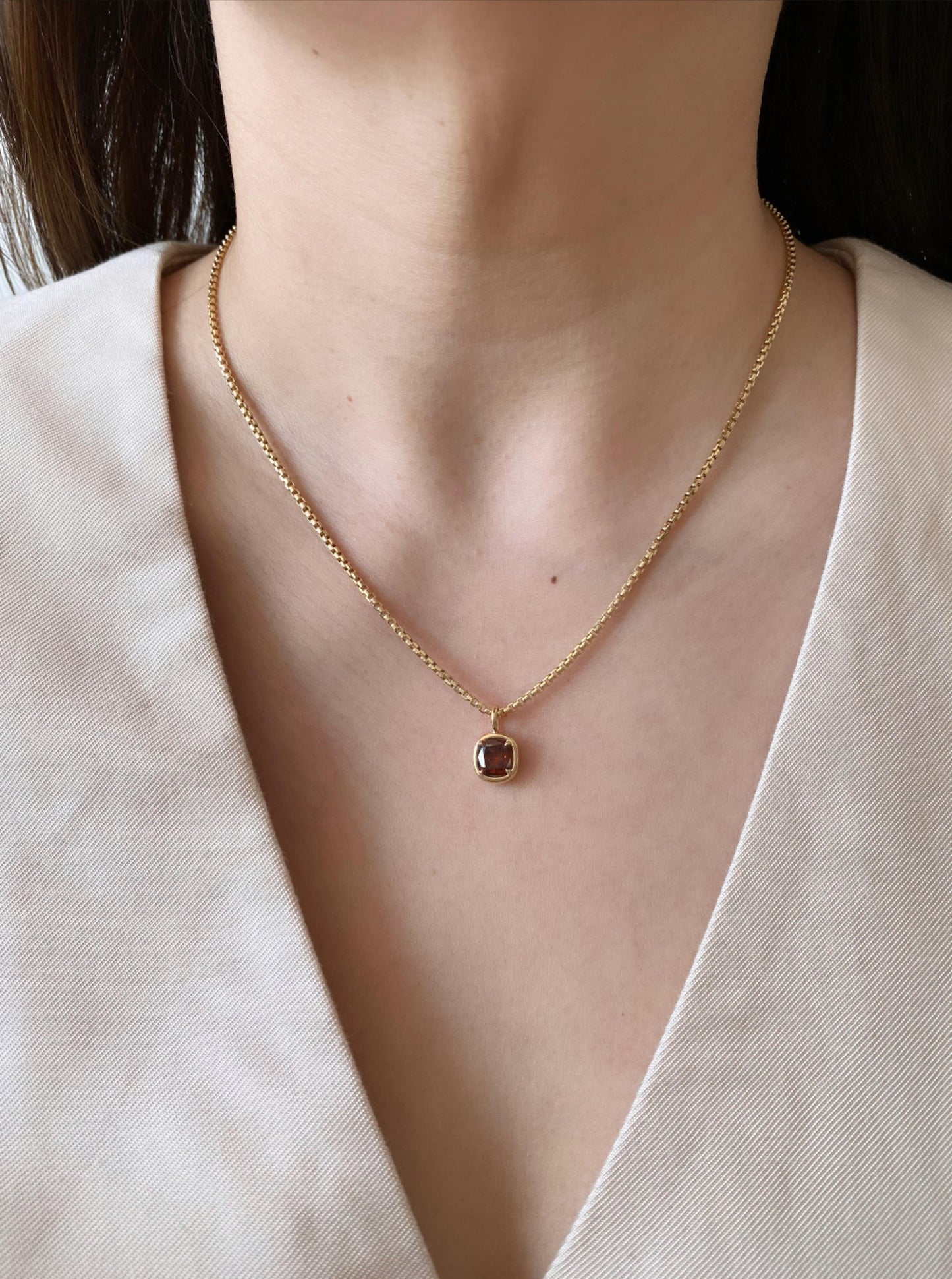 Red Diamond Charm (Cushion Shape)