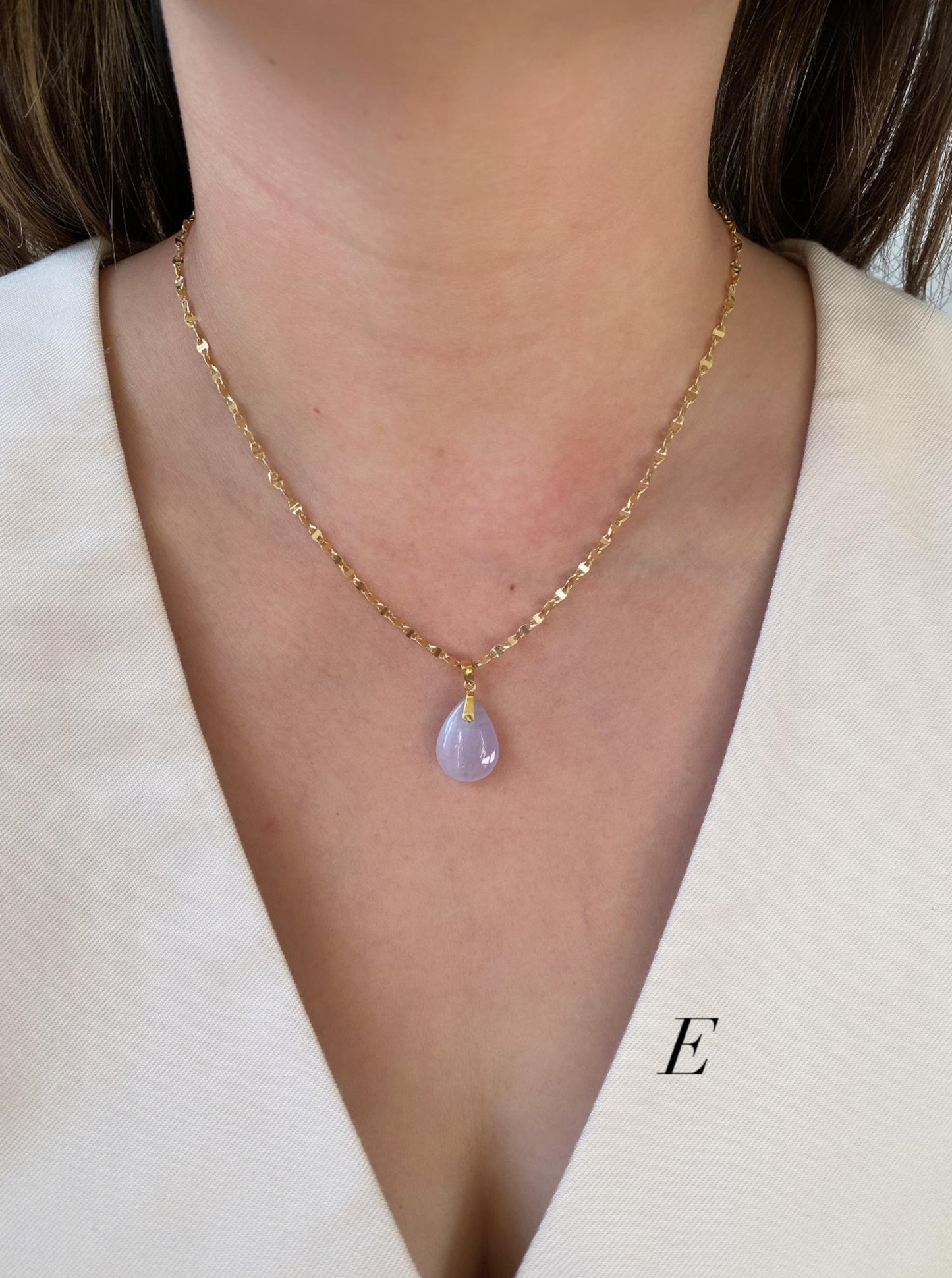 Lavender Jade Charm