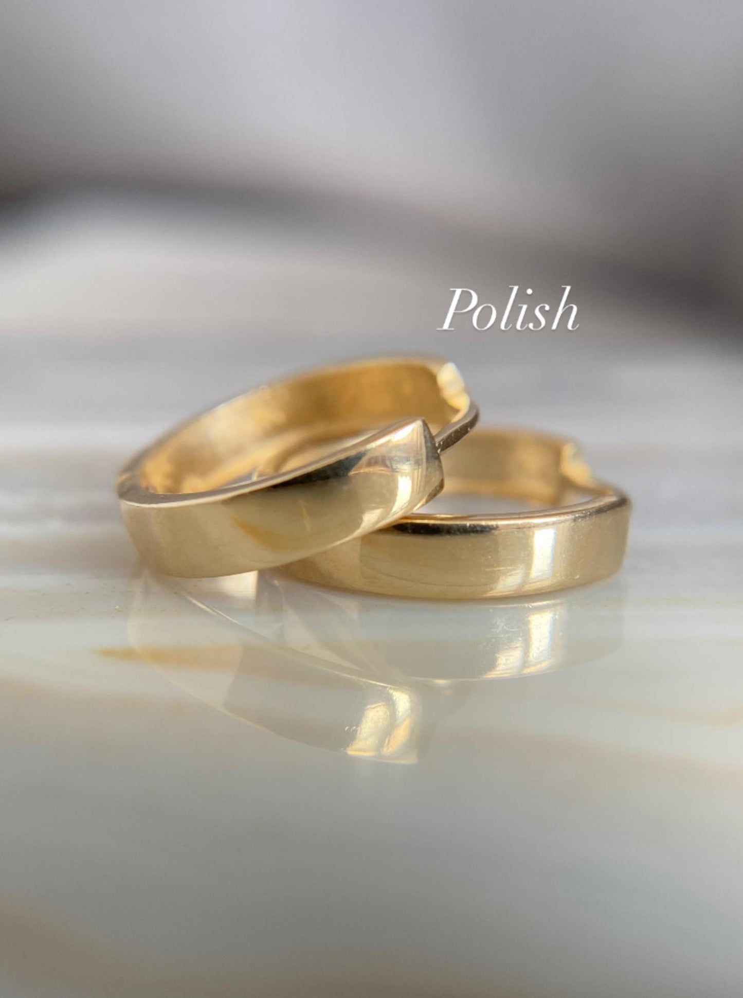 Polished & Matte Hoops