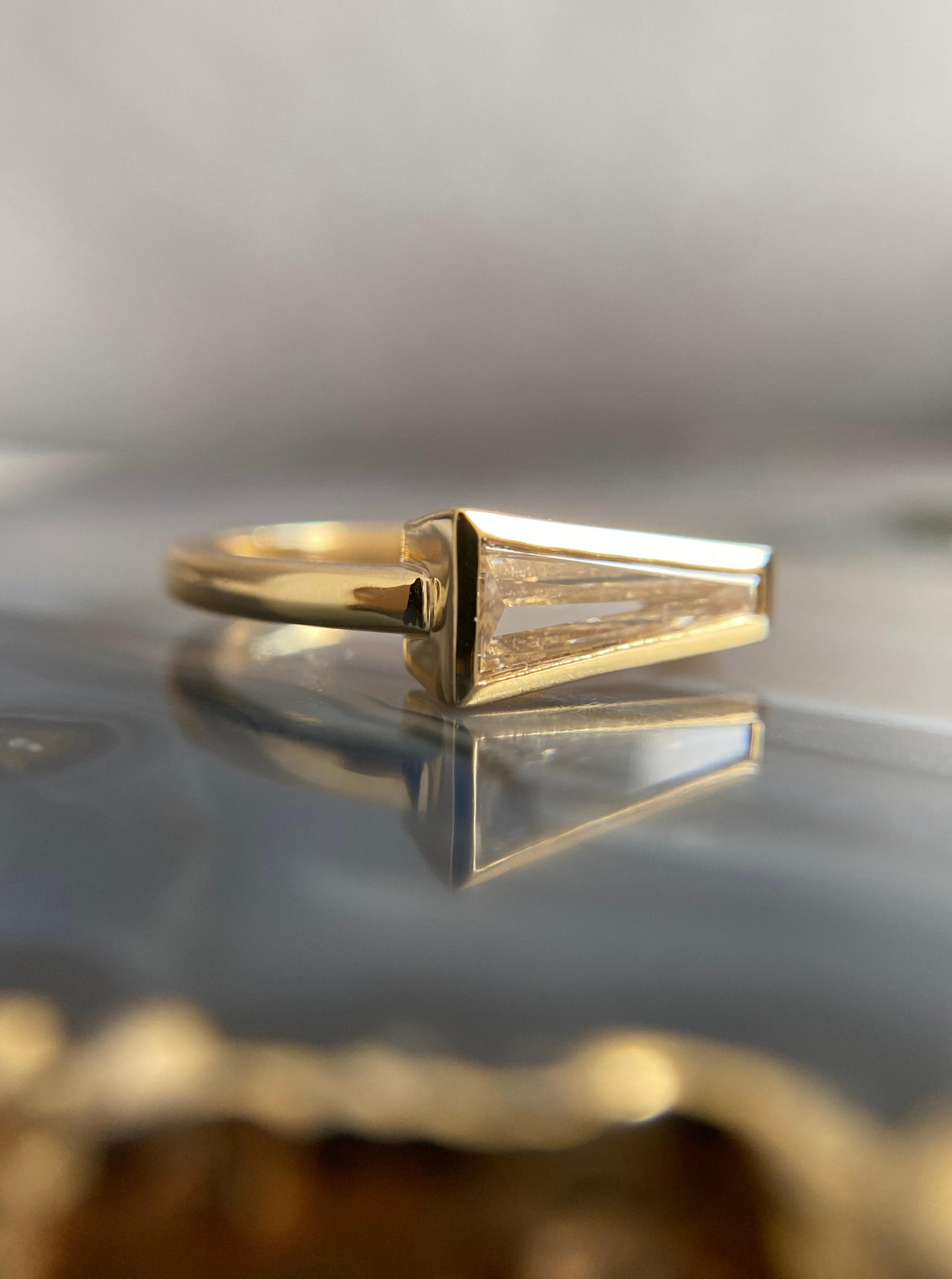 Tapered Baguette Diamond Ring