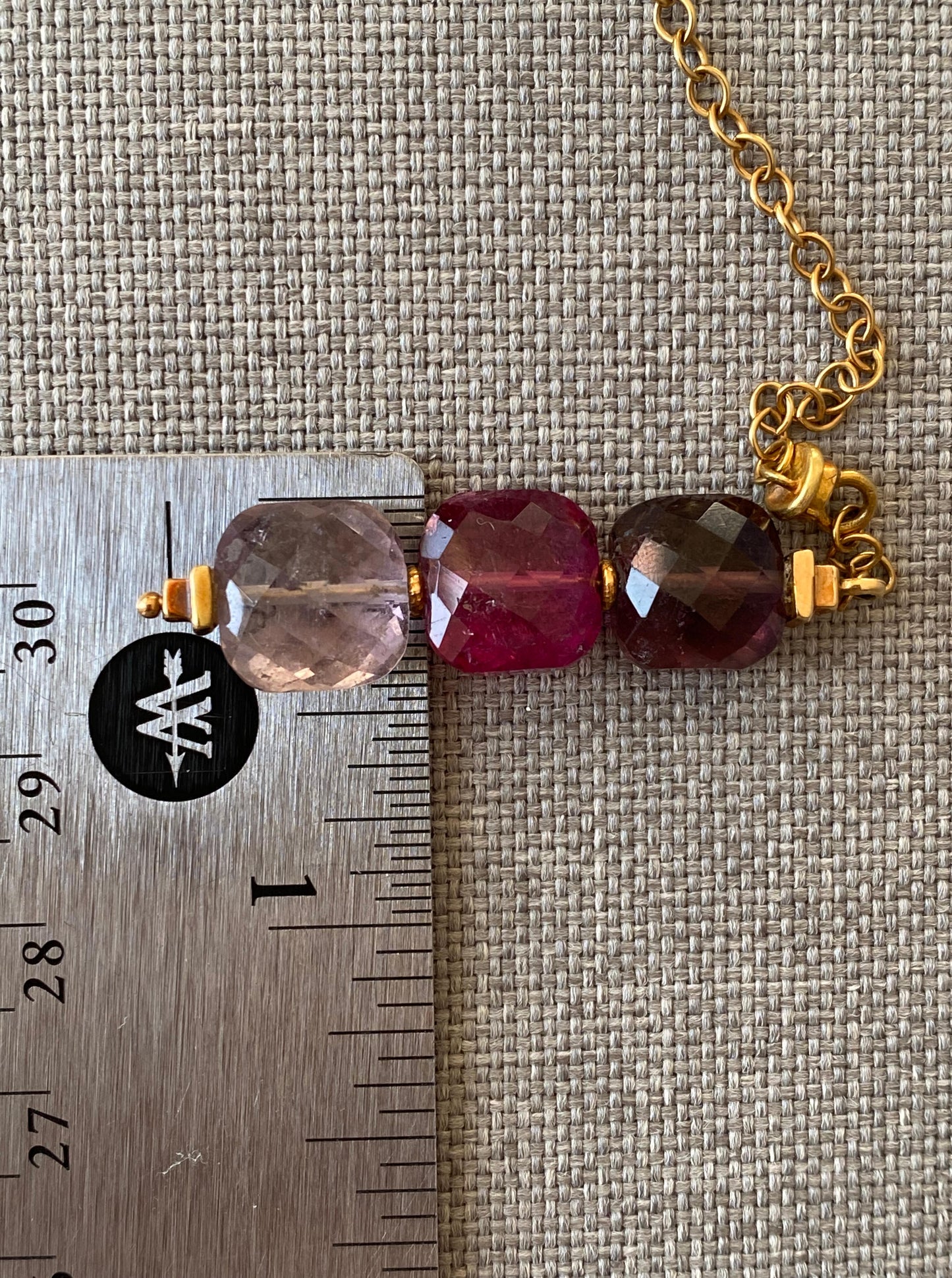 Three Shades Amethyst Necklace