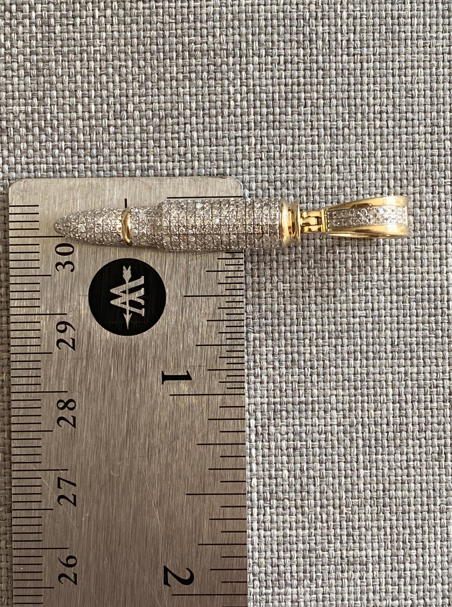 Diamond Bullet Pendant