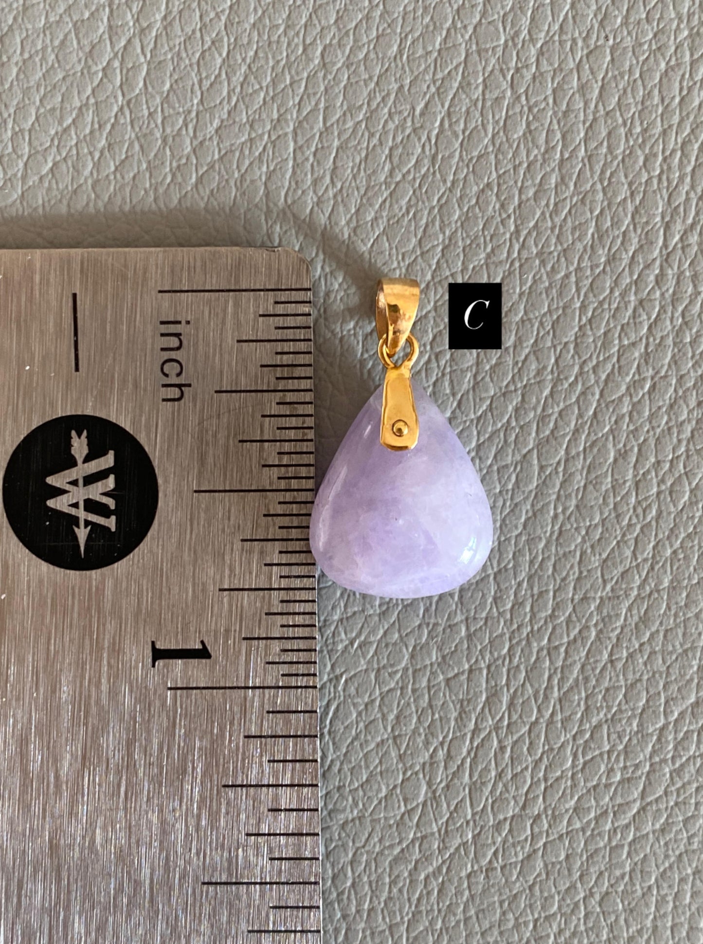 Lavender Jade Charm