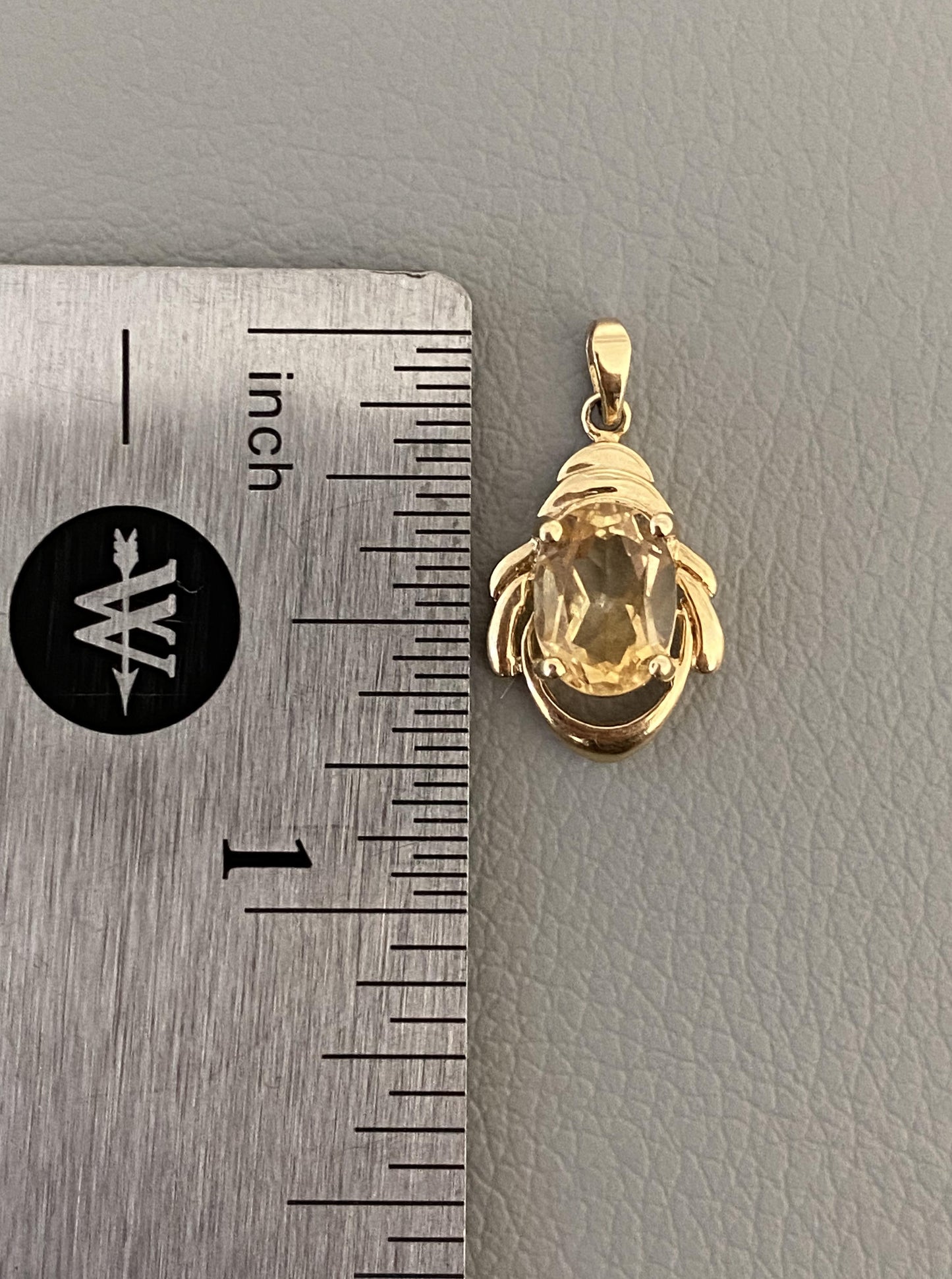 Vintage Citrine Charm