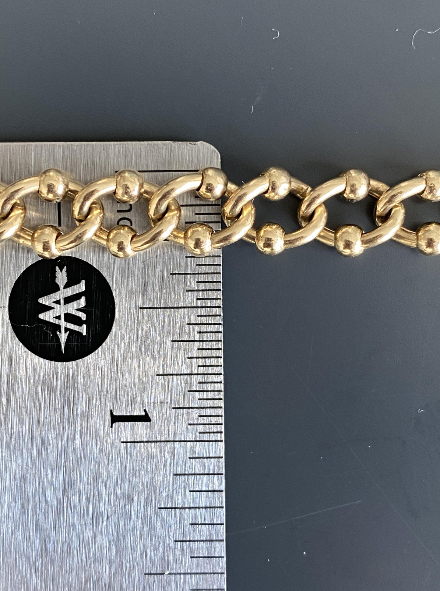 Oval Beaded Link Bracelet