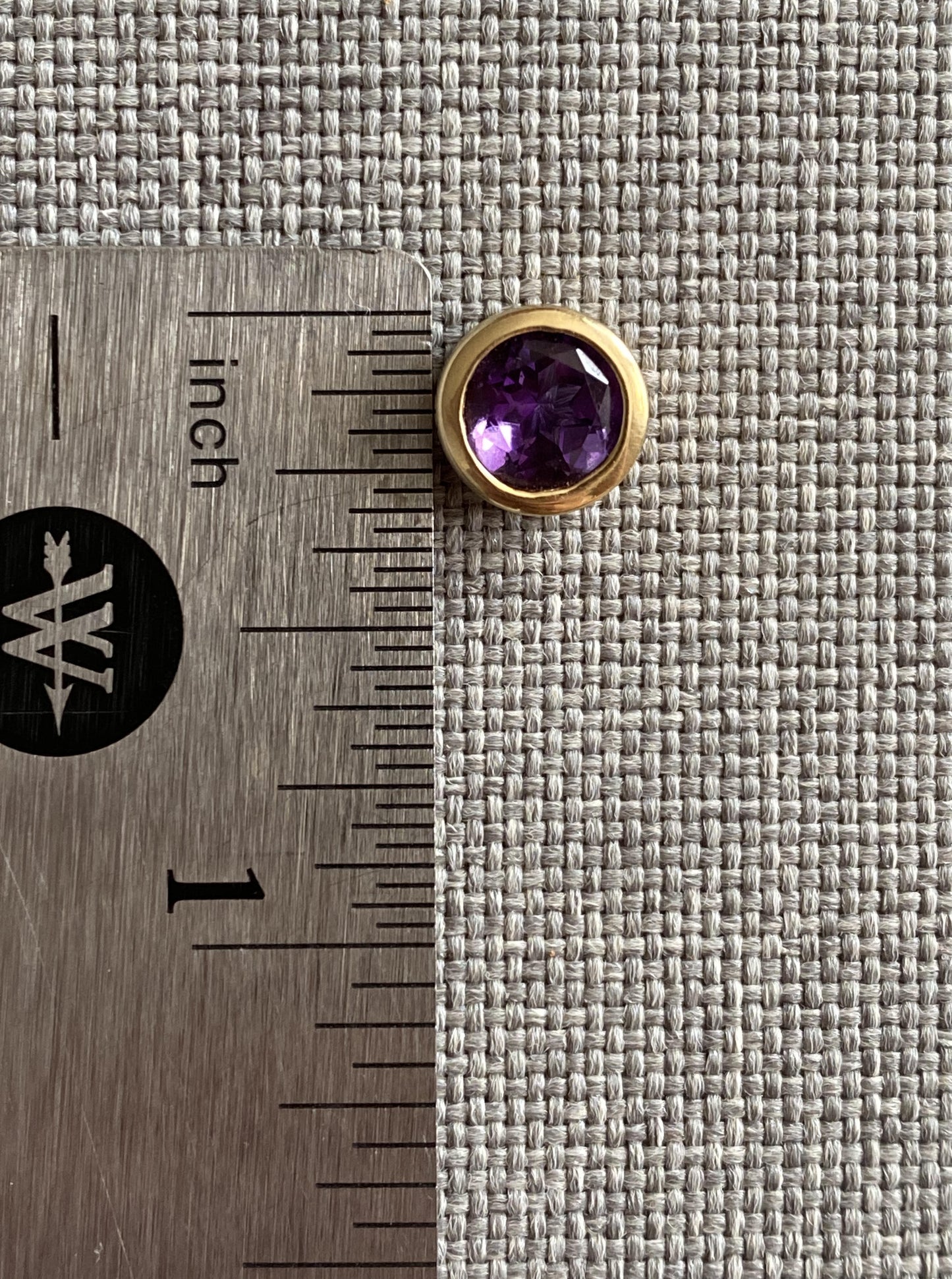 Vintage Bezel Amethyst Charm