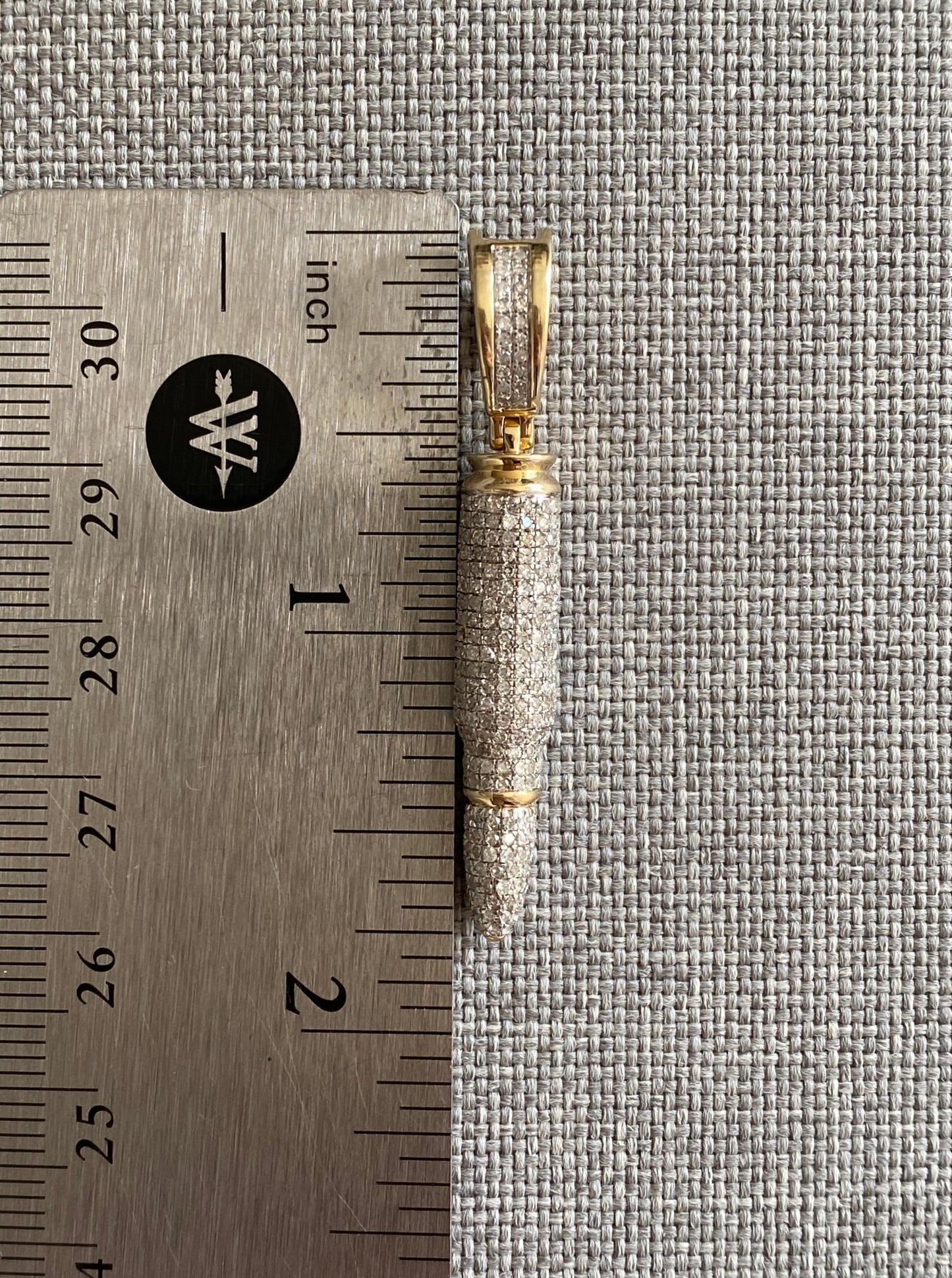 Diamond Bullet Pendant