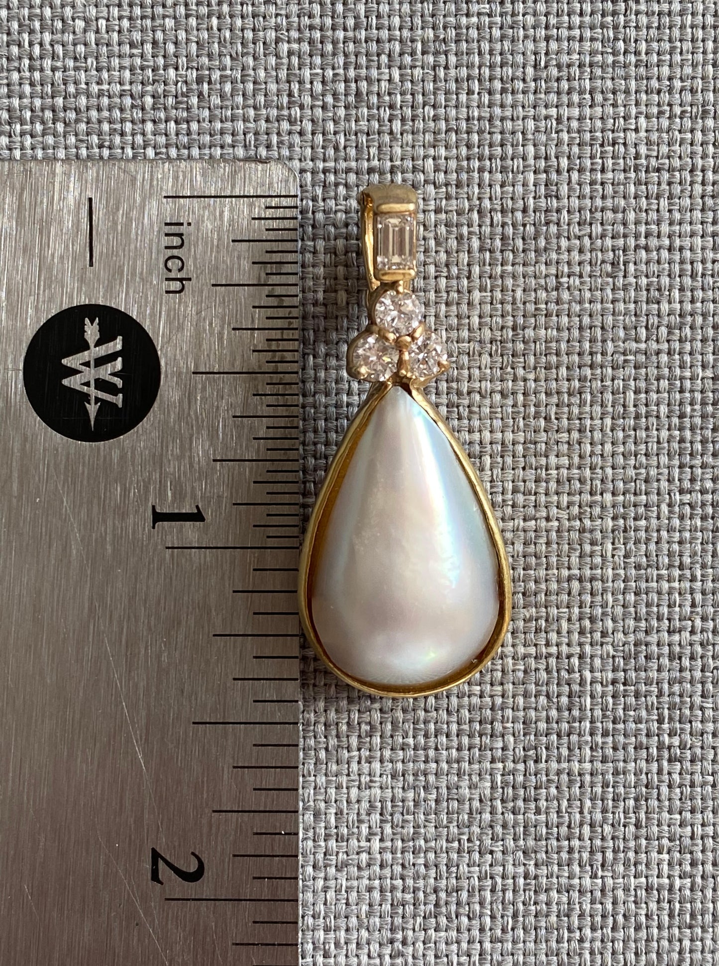 14K Large Mabe Pearl Pendant