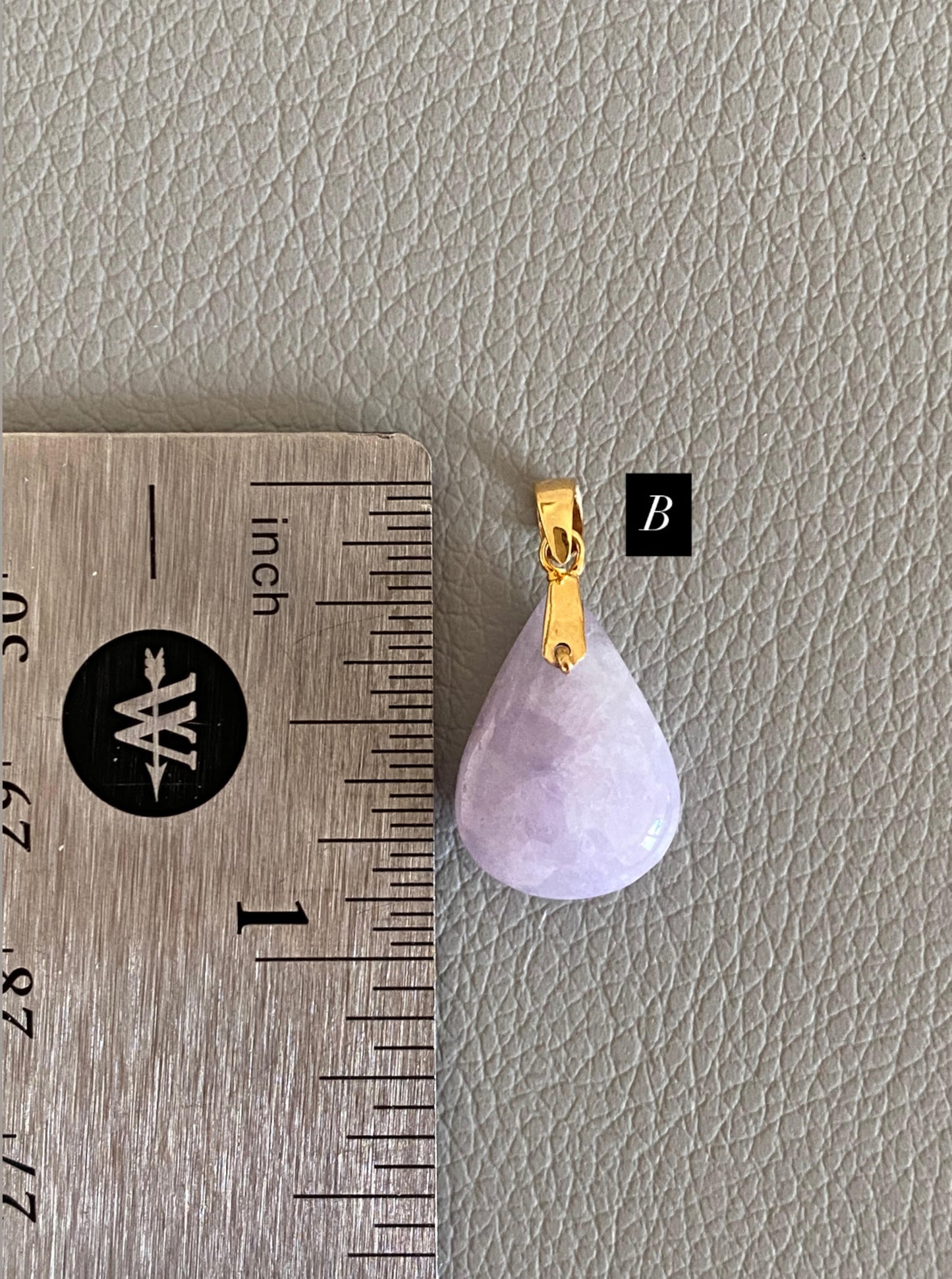Lavender Jade Charm