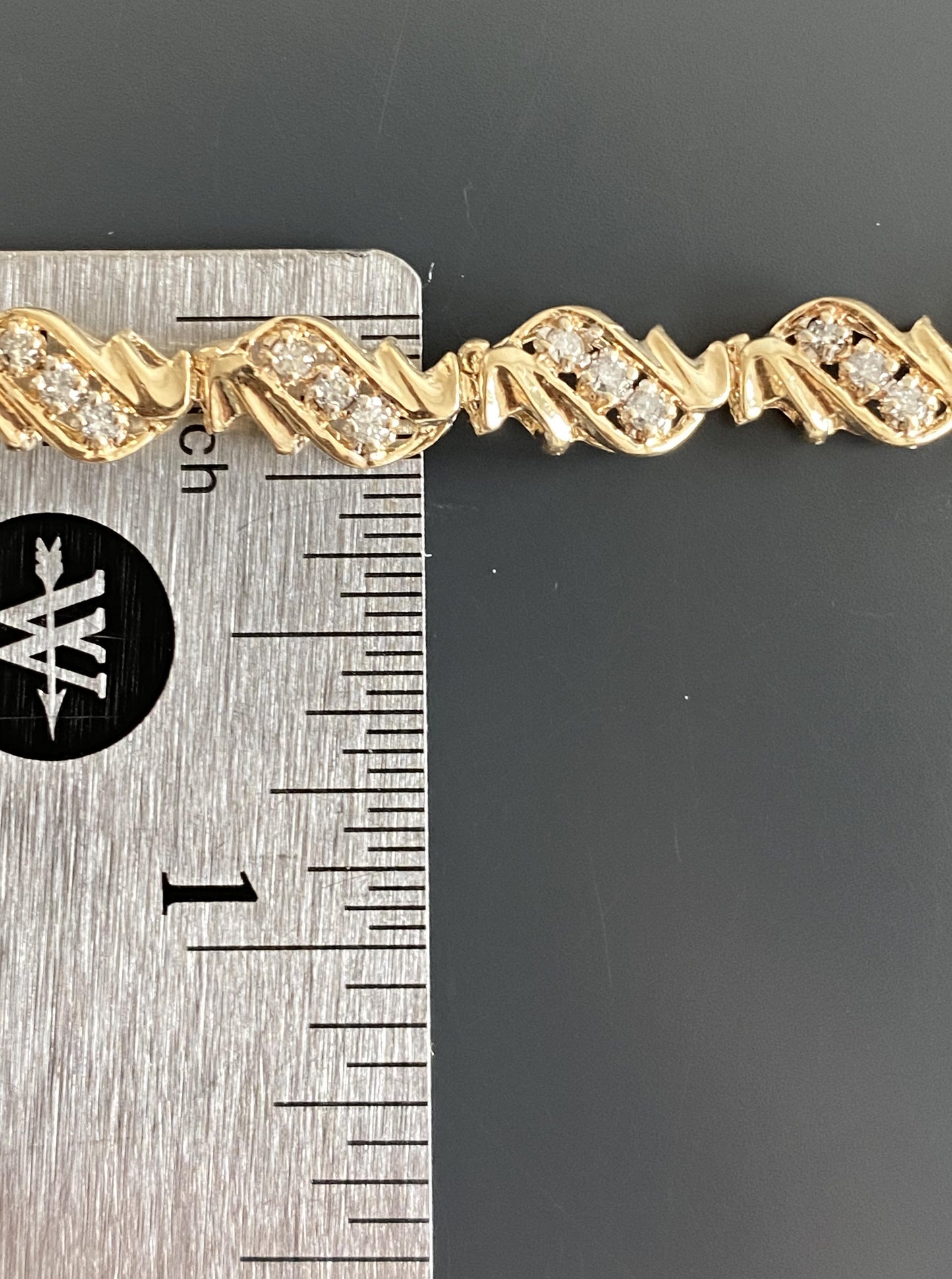 Vintage 10K Diamond Bracelet