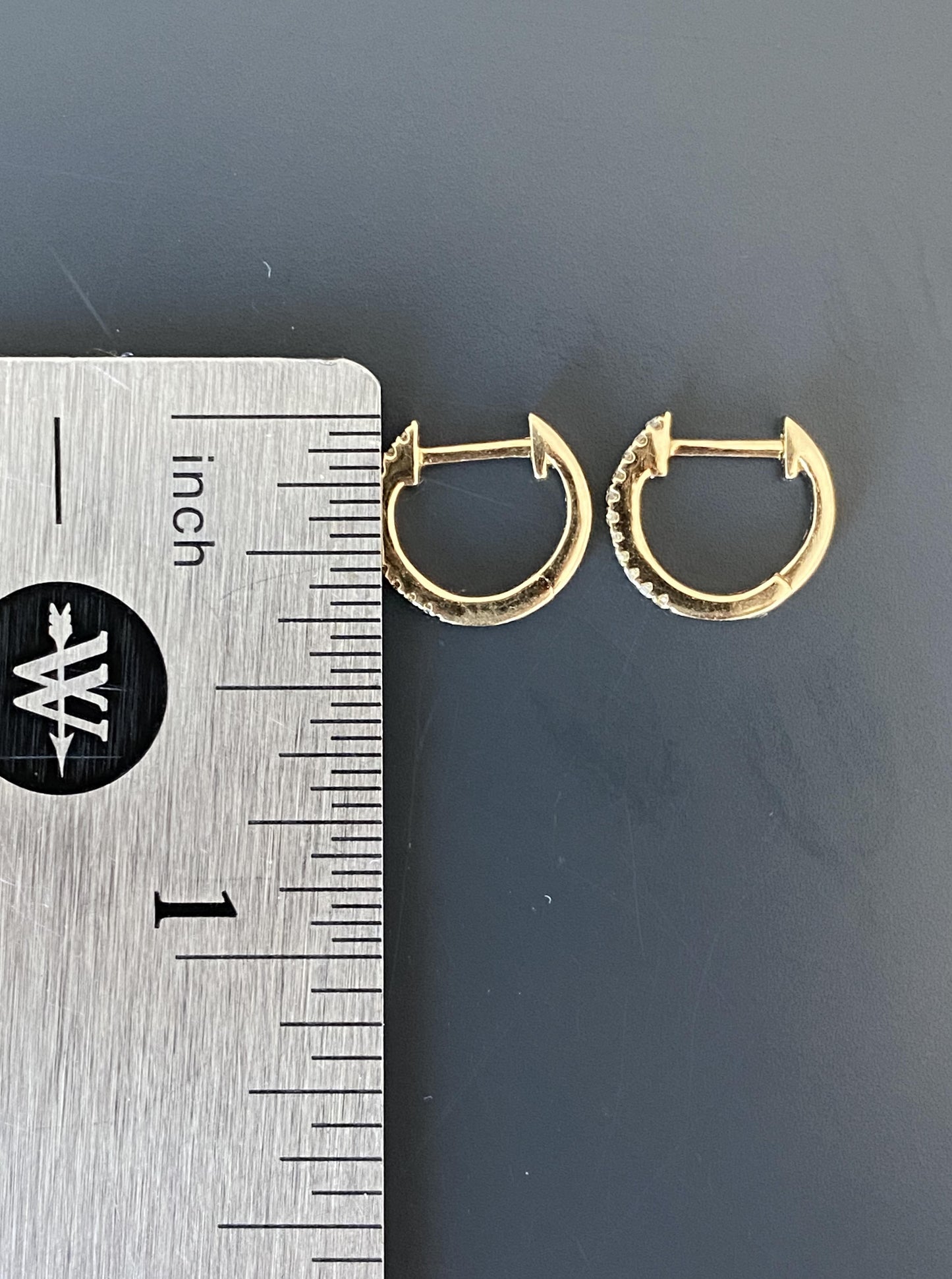 Mini Dainty Diamond Hoops