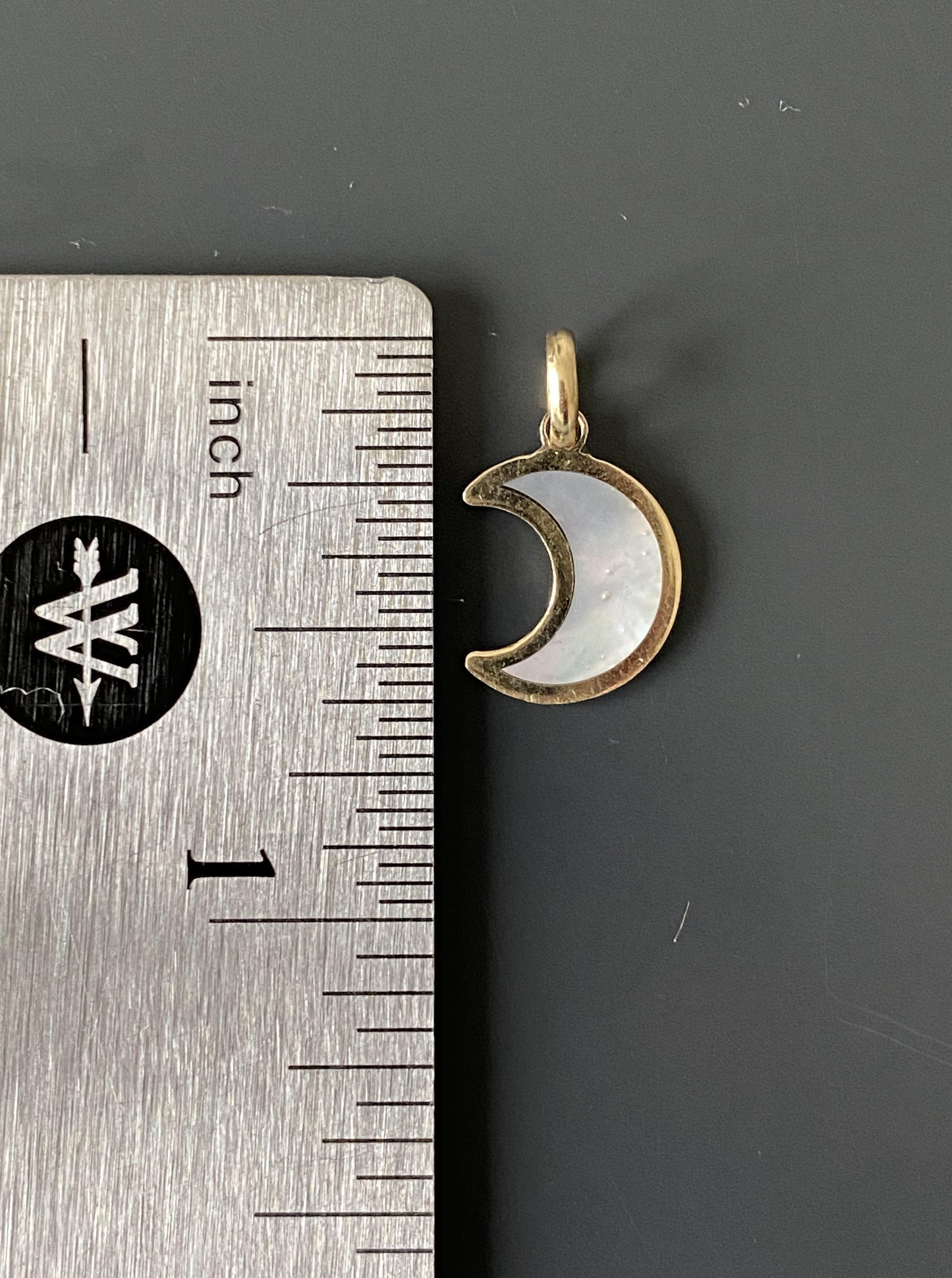 Small MOP Cresent Charm