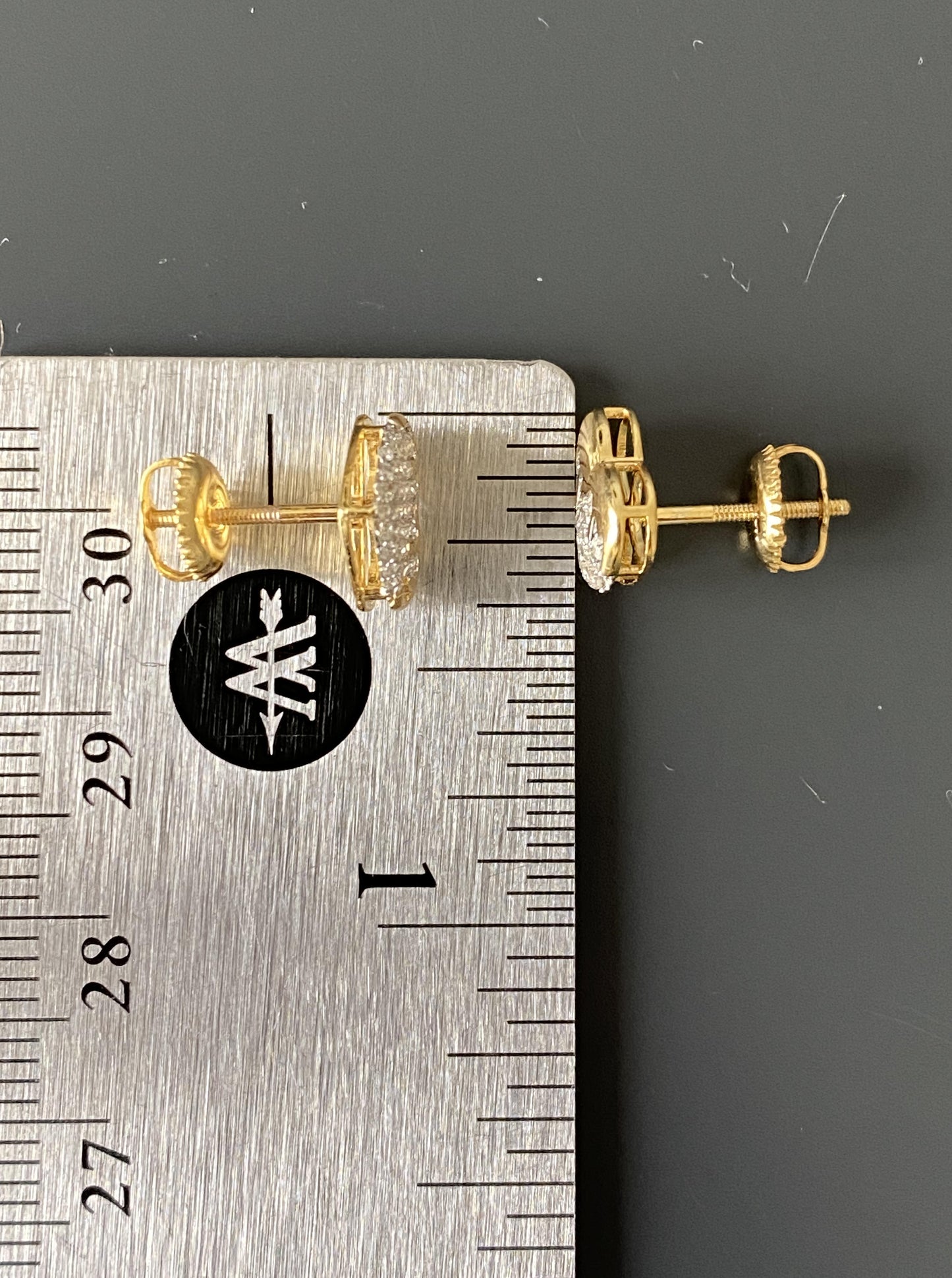 Melt Diamond Heart Studs