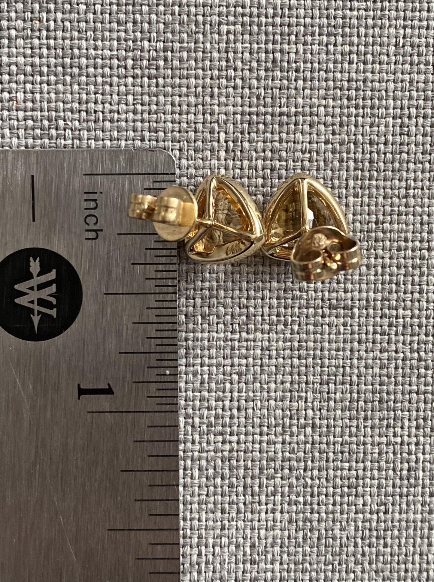 Estate Citrine Earrings