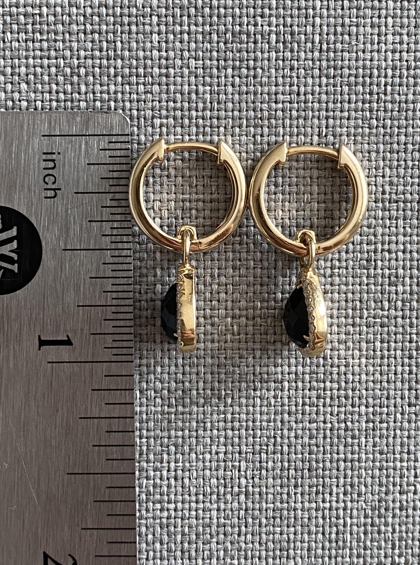 Pear Onyx Dangle Earrings