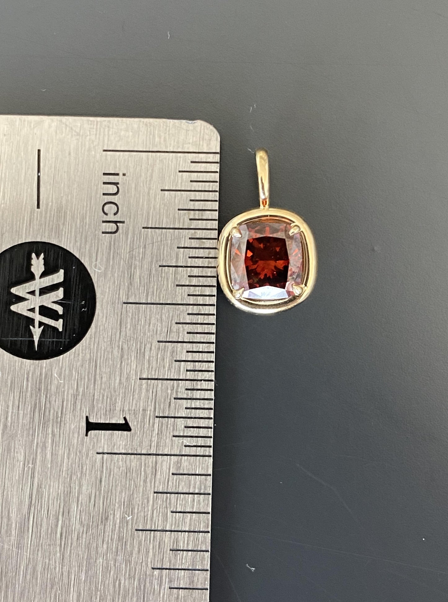 Red Diamond Charm (Cushion Shape)