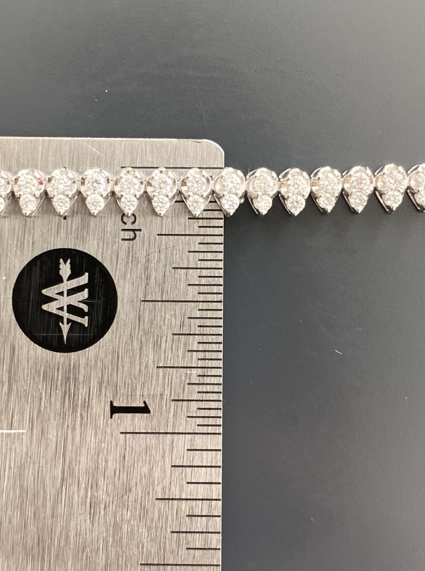 Pear Shaped Tennis Diamond Bracelet