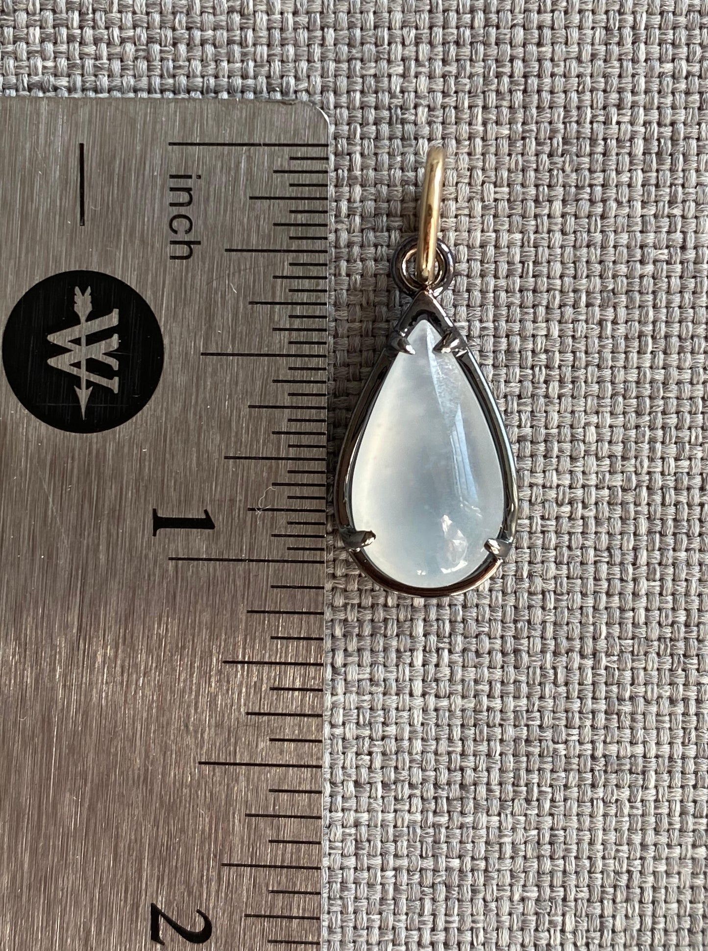 Chubby Pear Shaped Ice Jade Pendant