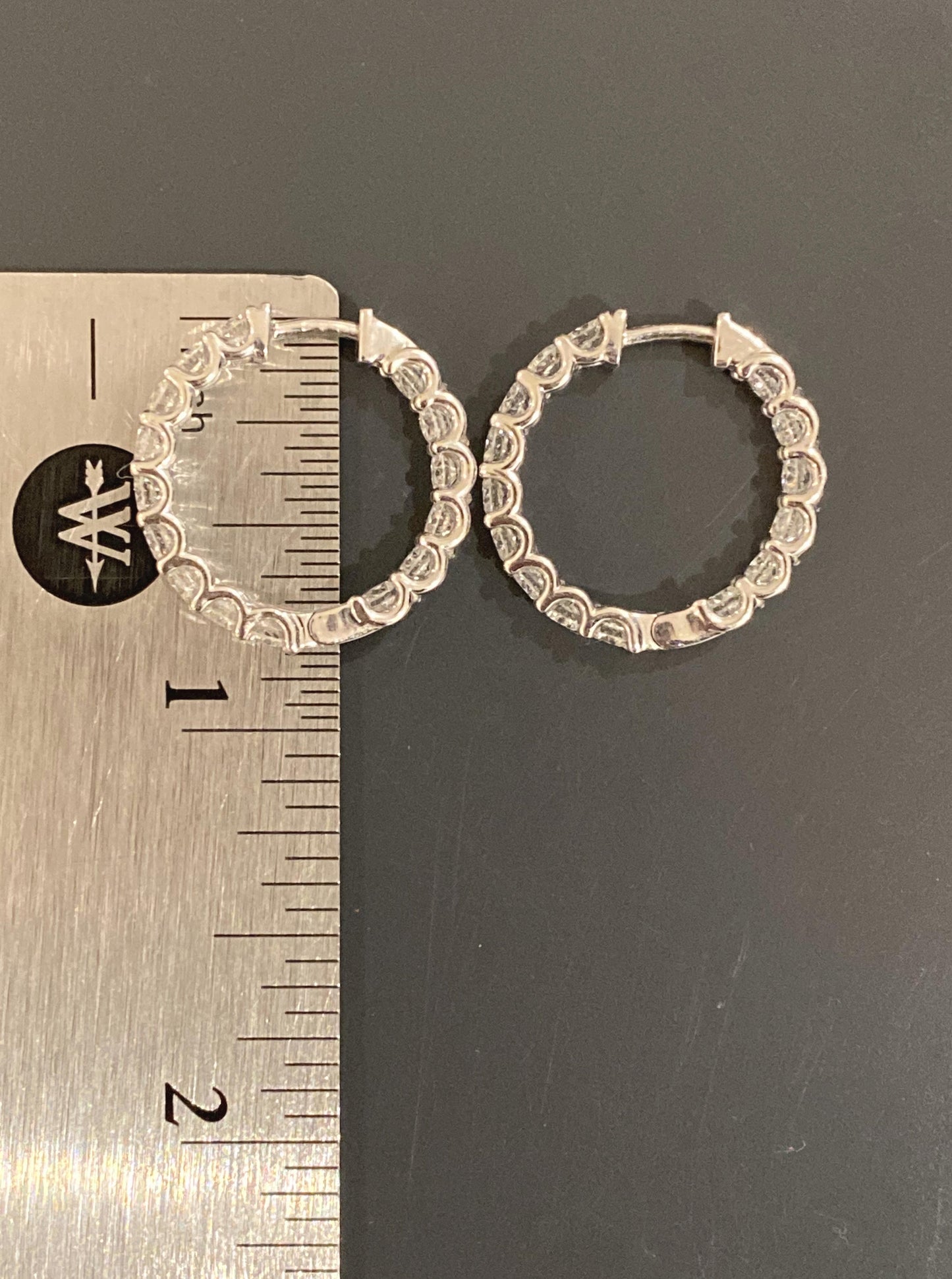 Lab Diamond In & Out Hoops