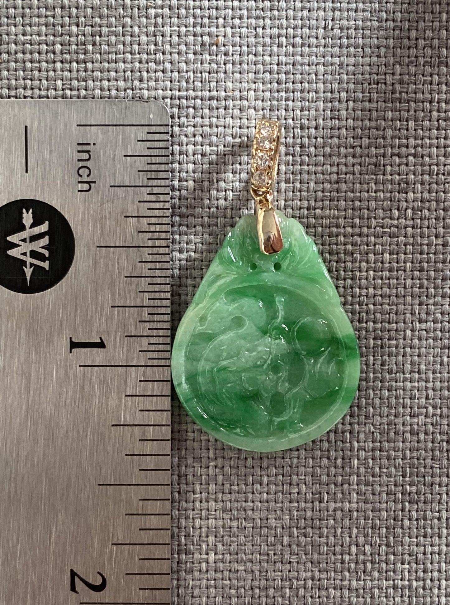 Dragon & Phoenix Jade Pendant