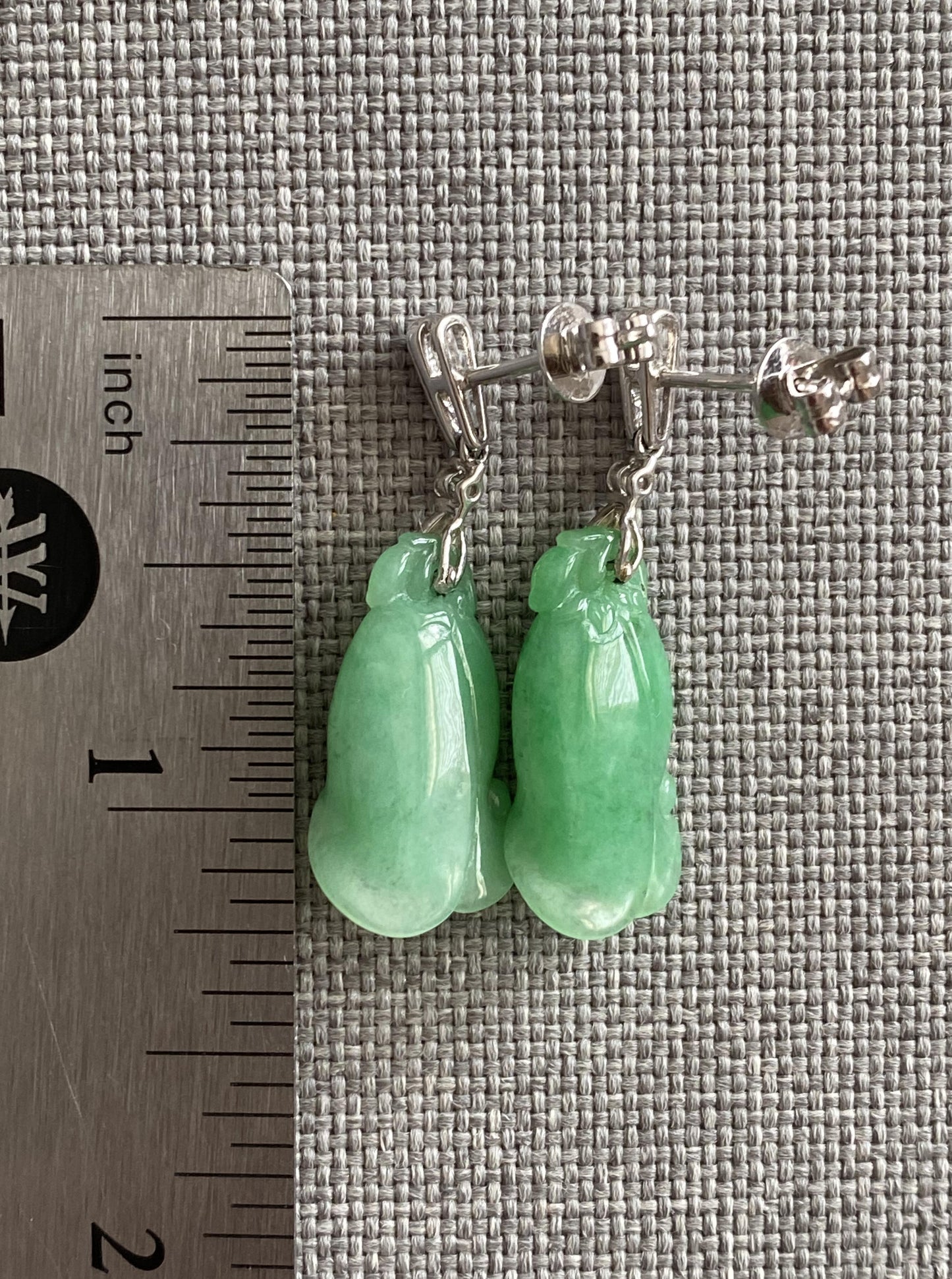Floral Jade Earrings