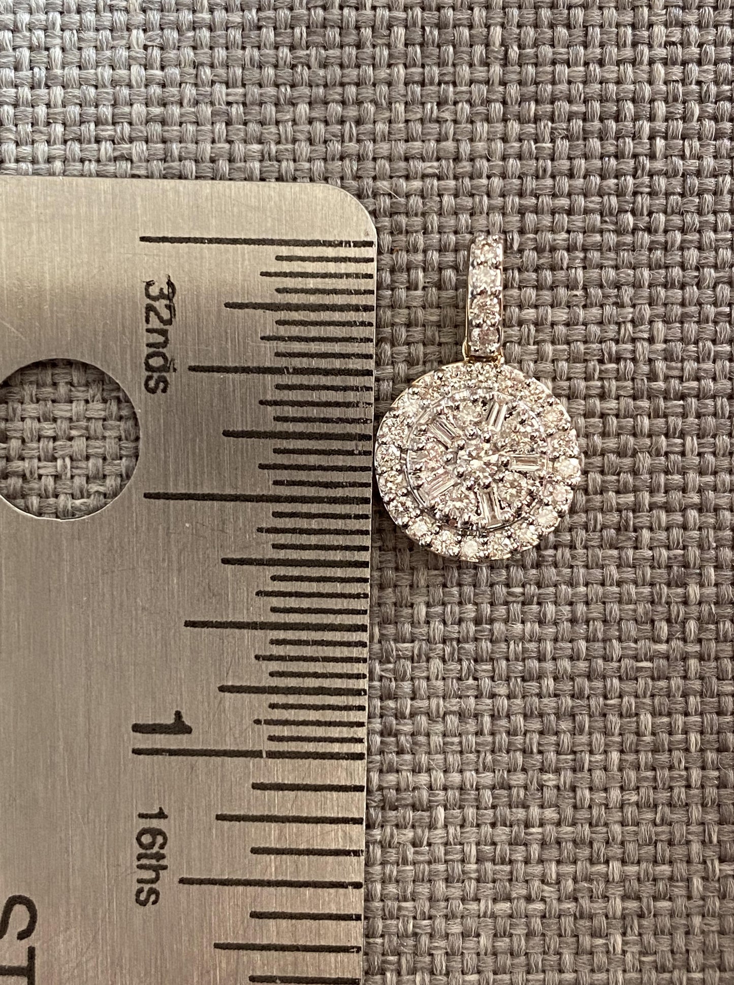 Diamond Cluster Pendant Necklace