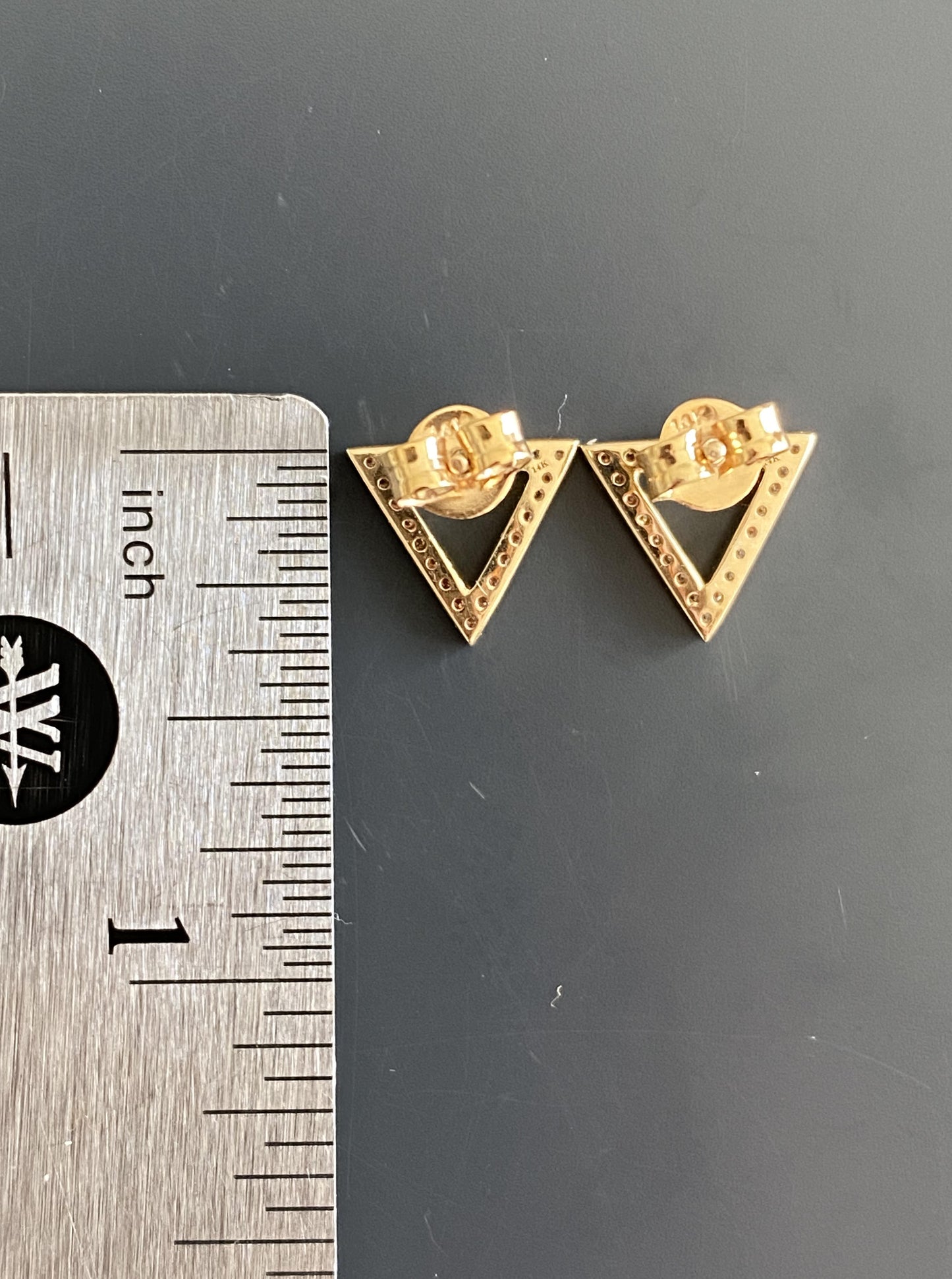 Triangle Diamond Studs