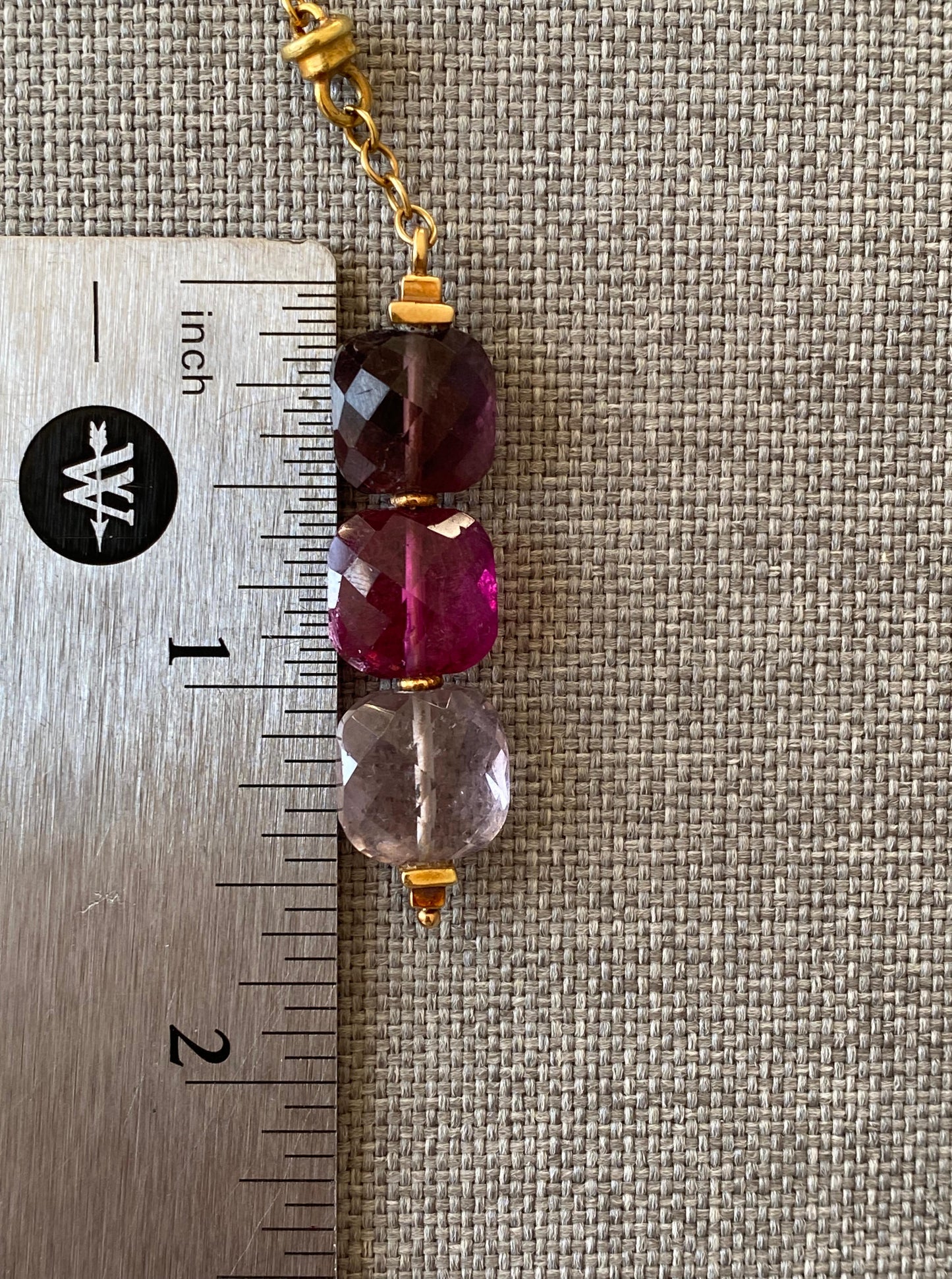 Three Shades Amethyst Necklace